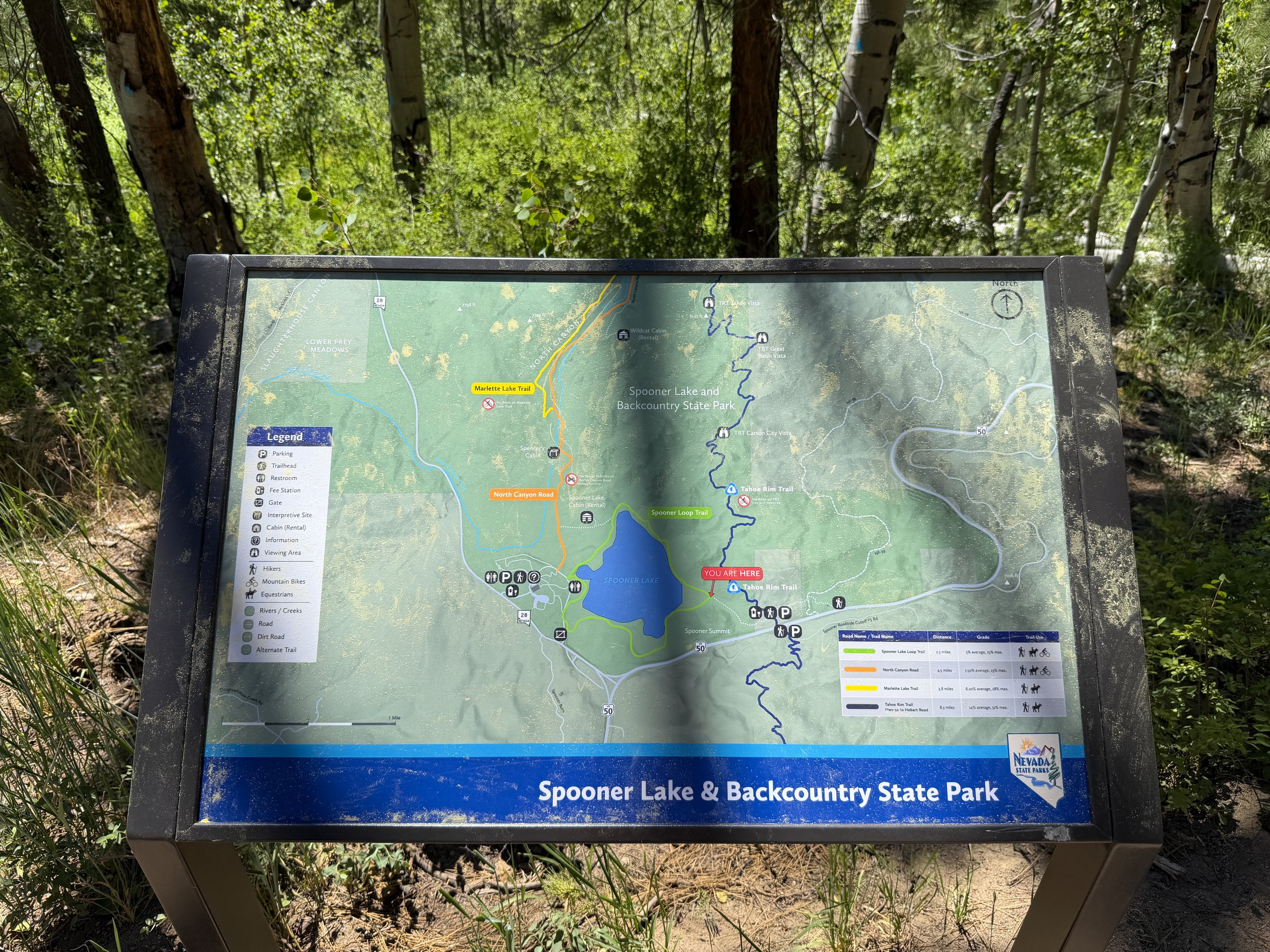Spooner Lake Loop Trail Lake Tahoe Nevada