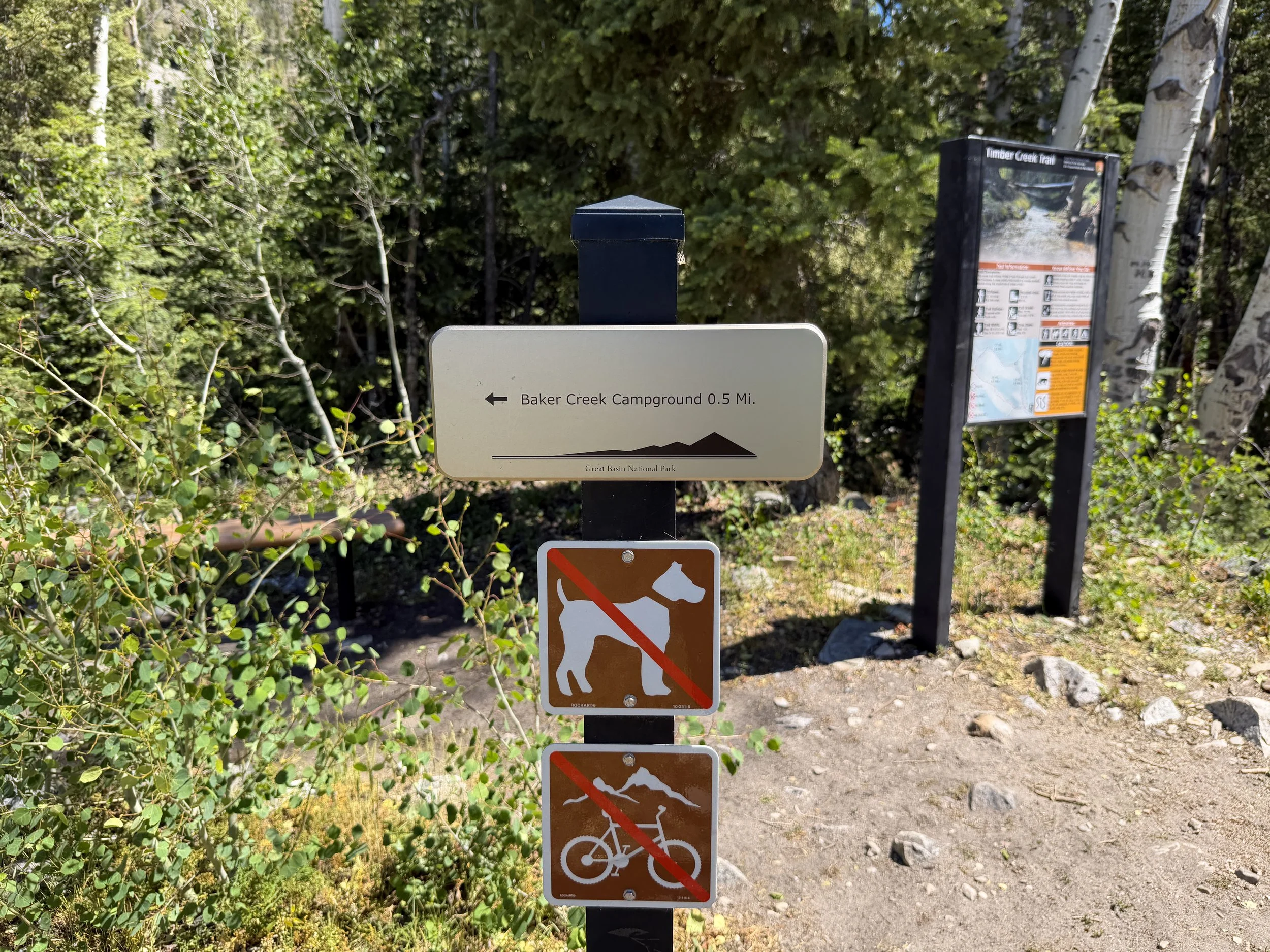 Baker Creek Loop Trailhead Great Basin National Park Nevada