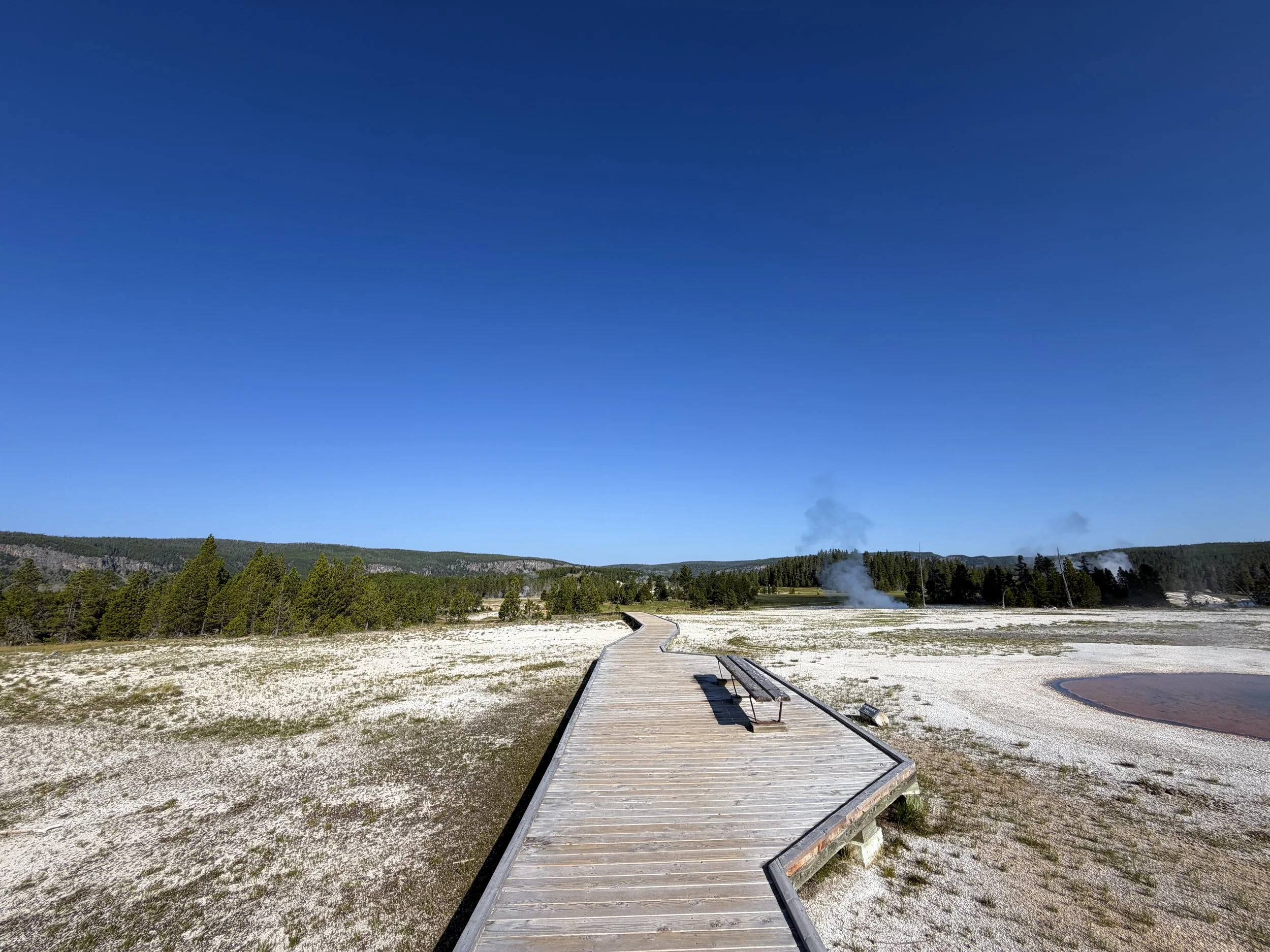 Upper Geyser Basin Hike Yellowstone National Park Wyoming