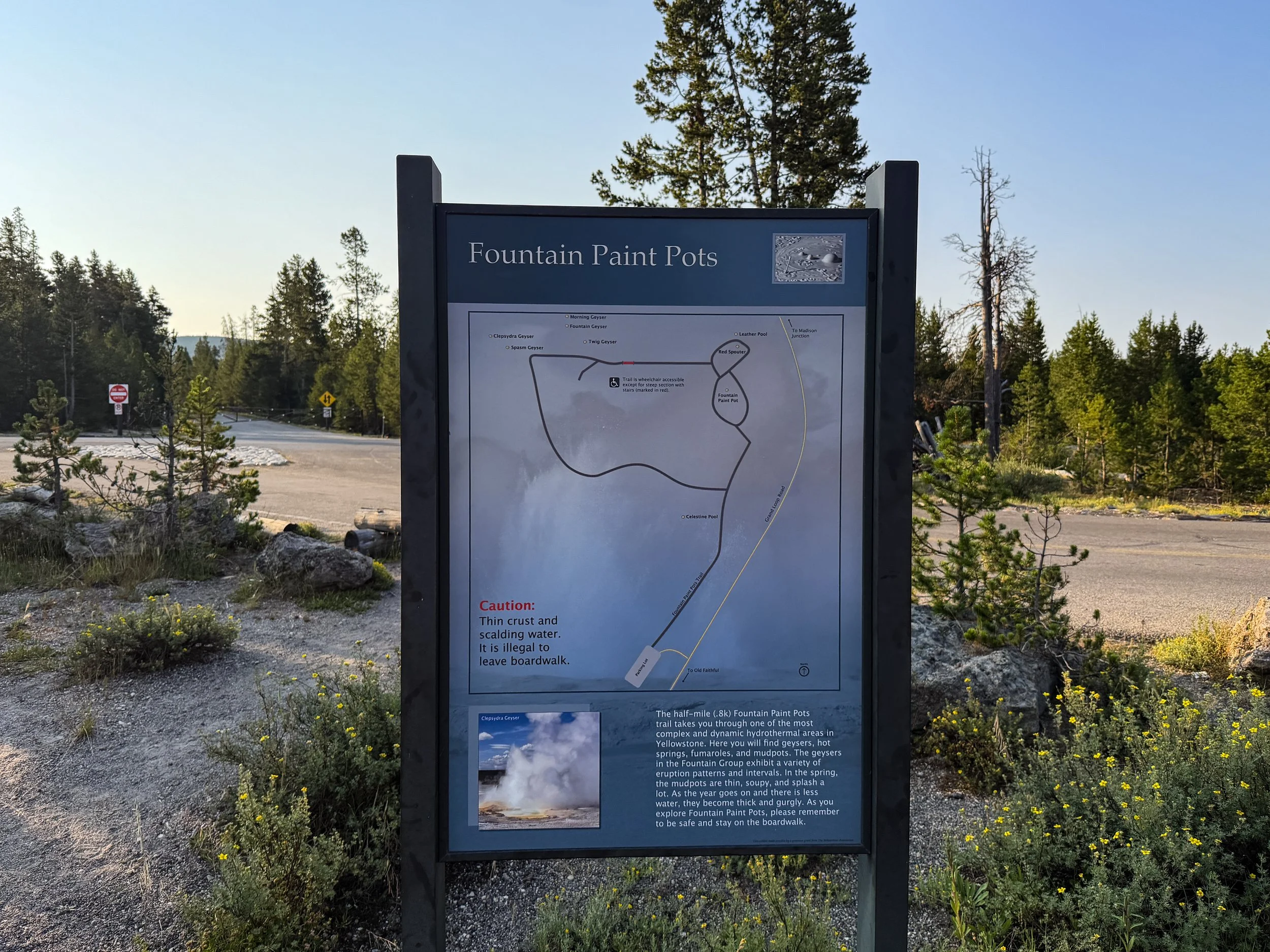 Fountain Paint Pots Trailhead Yellowstone National Park Wyoming