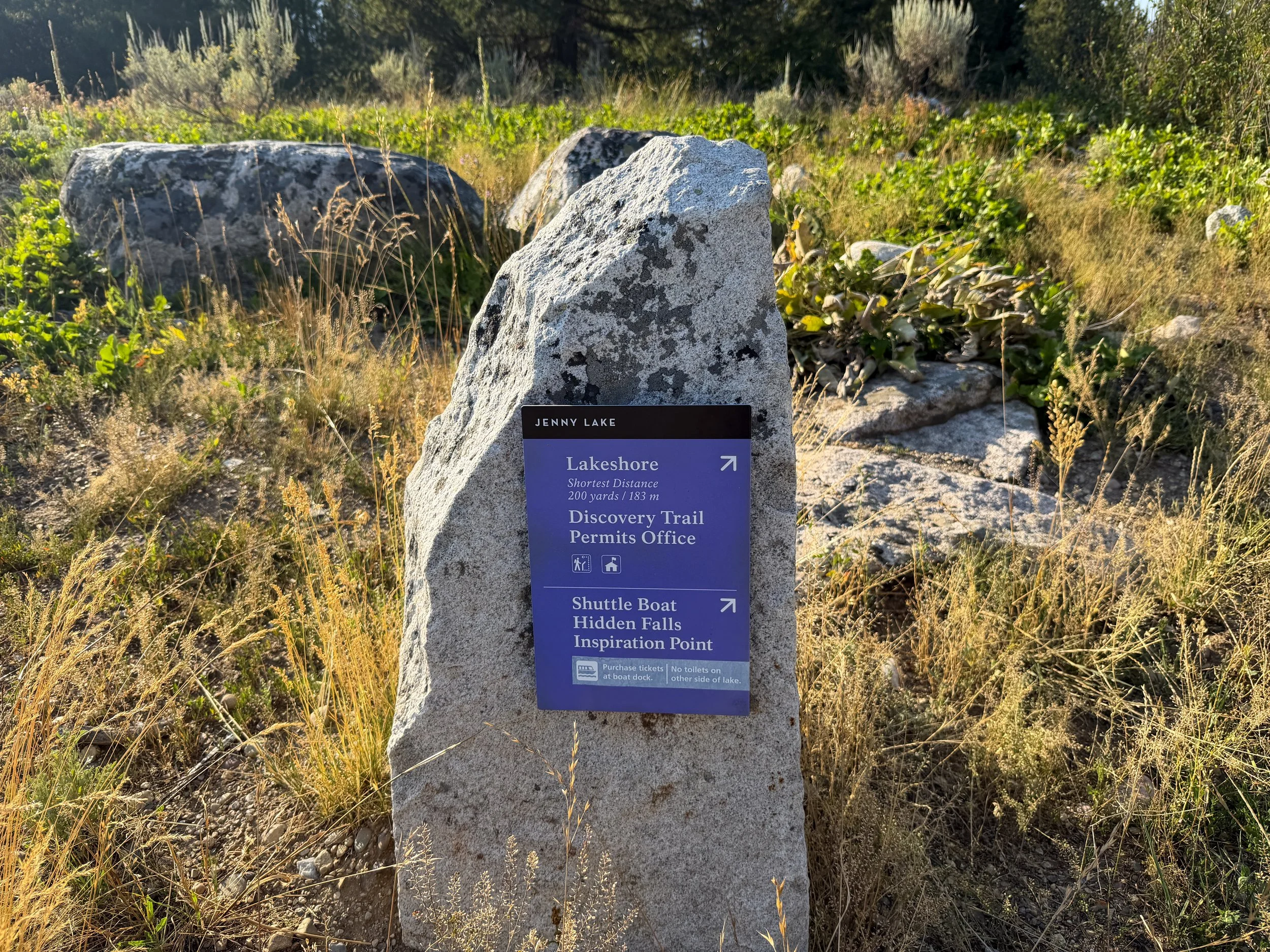 Hidden Falls Trailhead Grand Teton National Park Wyoming