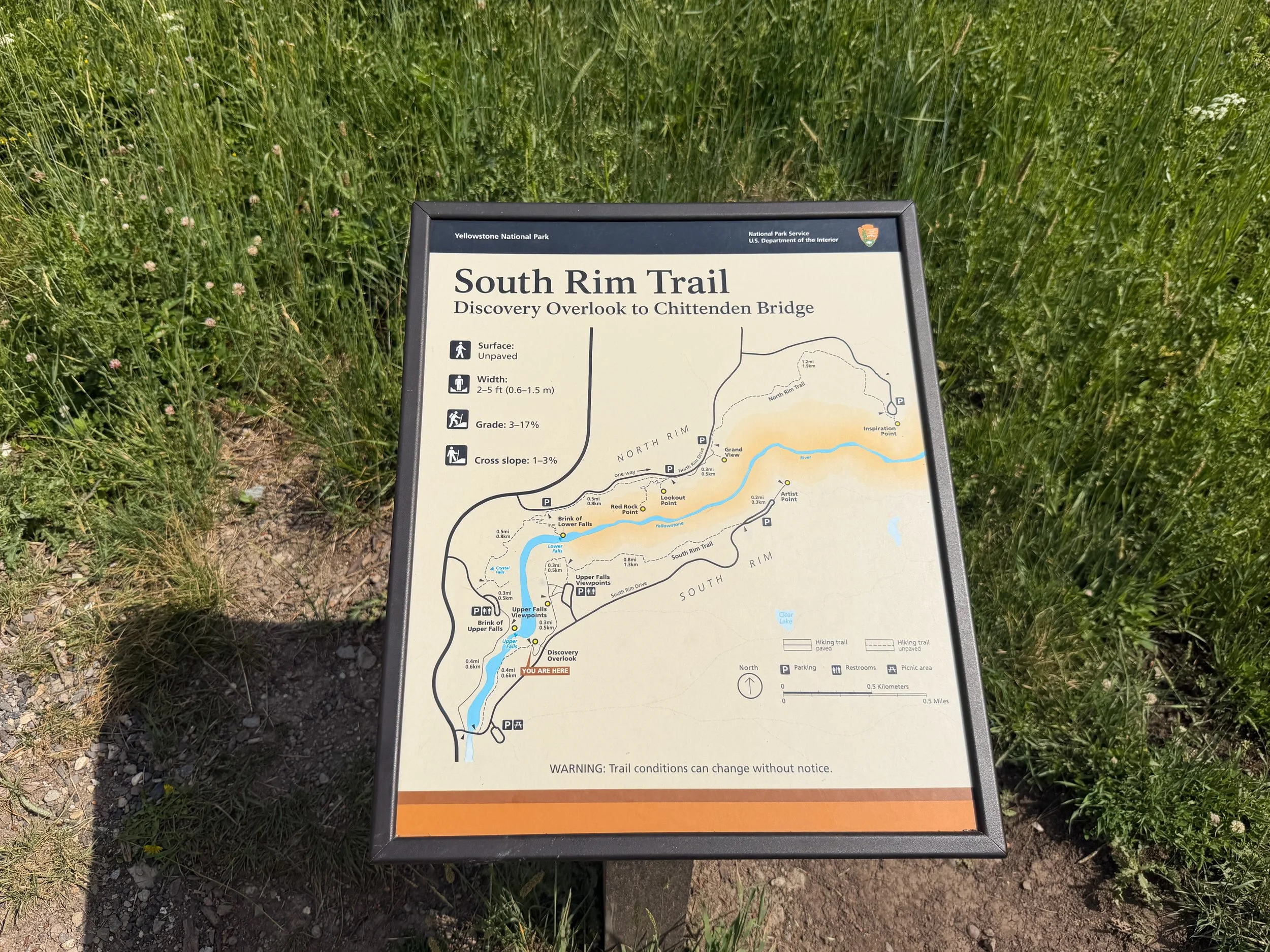 South Rim Trail Yellowstone National Park Wyoming