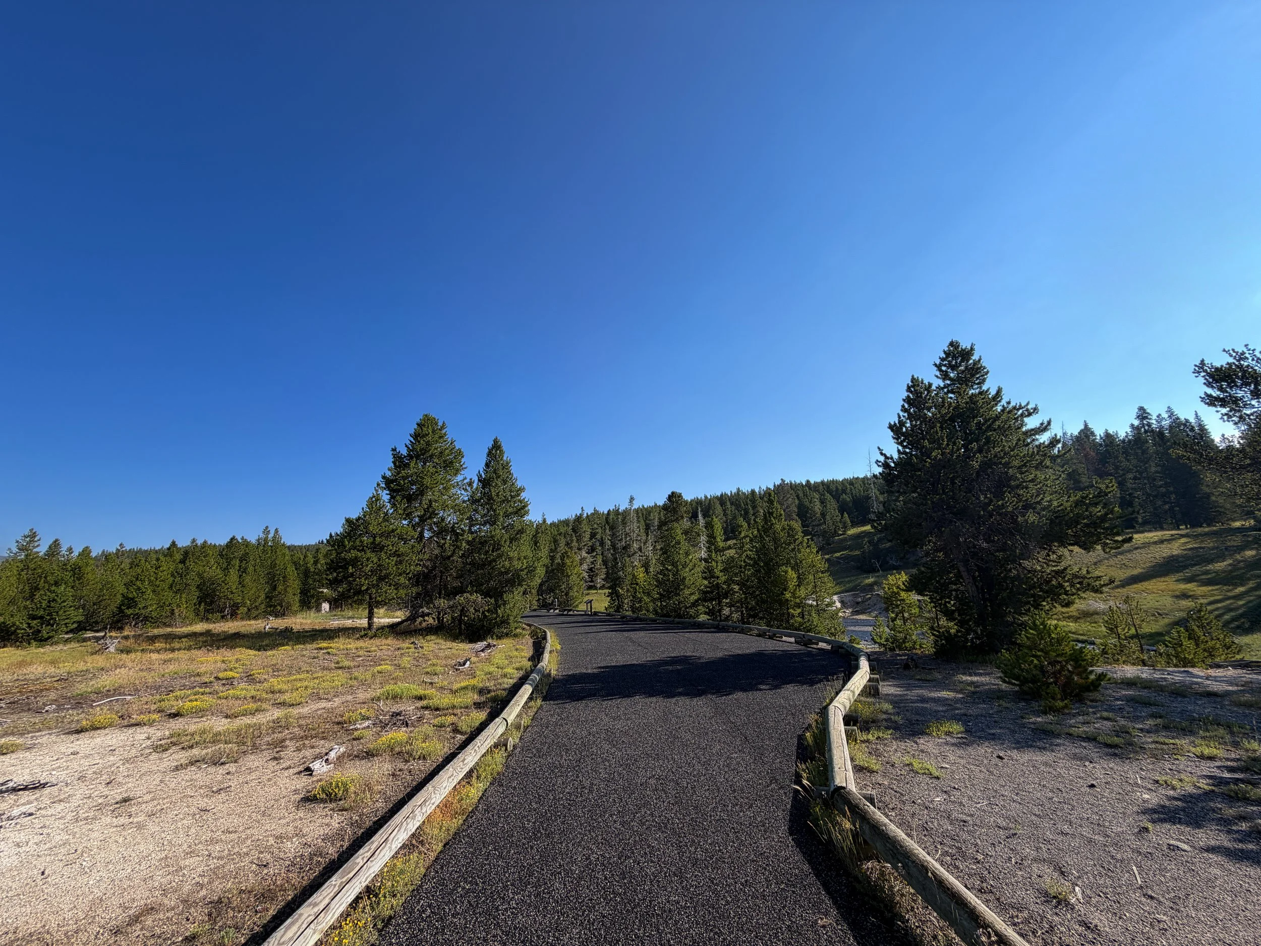 Upper Geyser Basin Trail Yellowstone National Park Wyoming