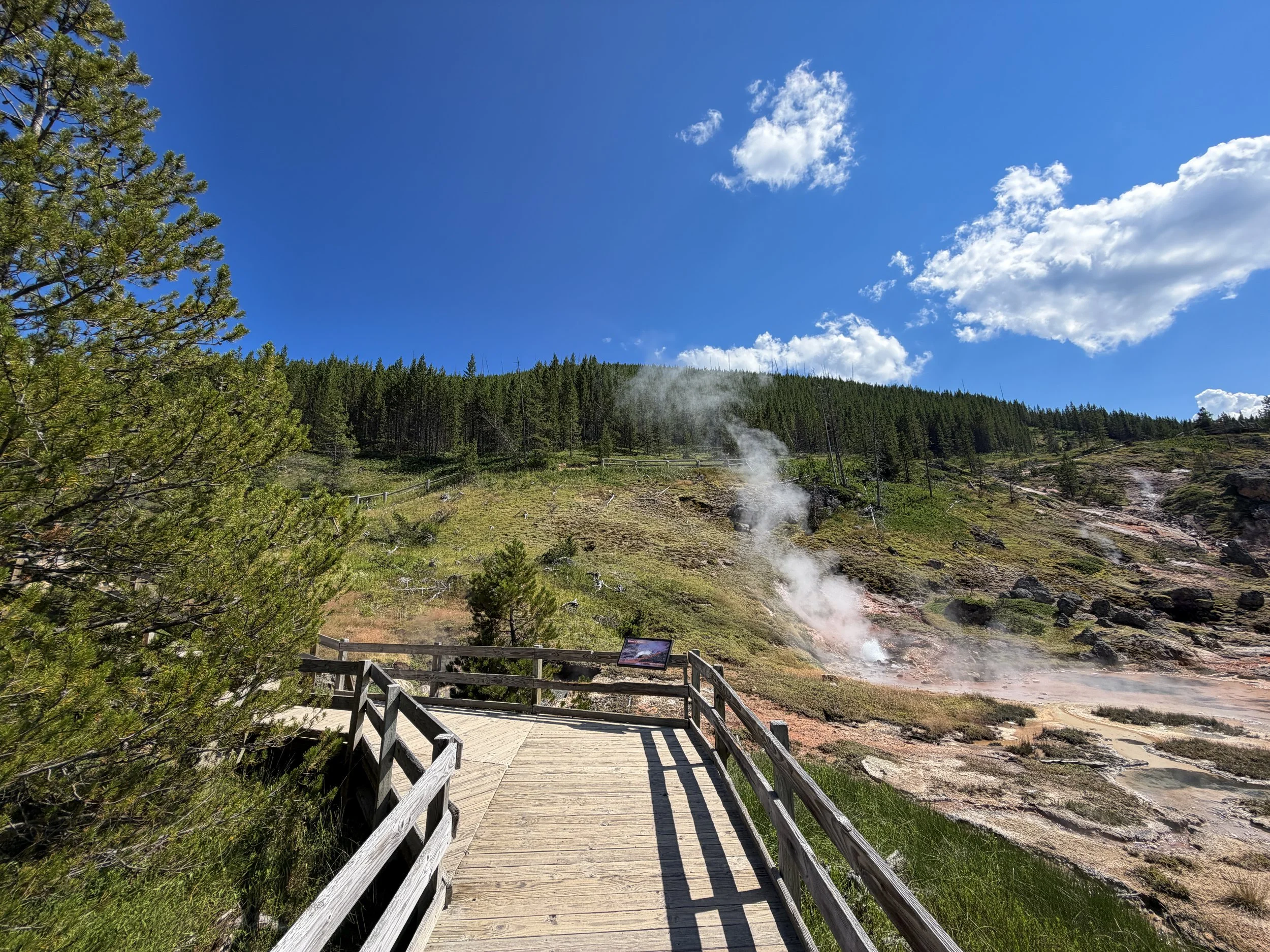 Blood Geyser Artists Paintpots Trail Yellowstone National Park Wyoming