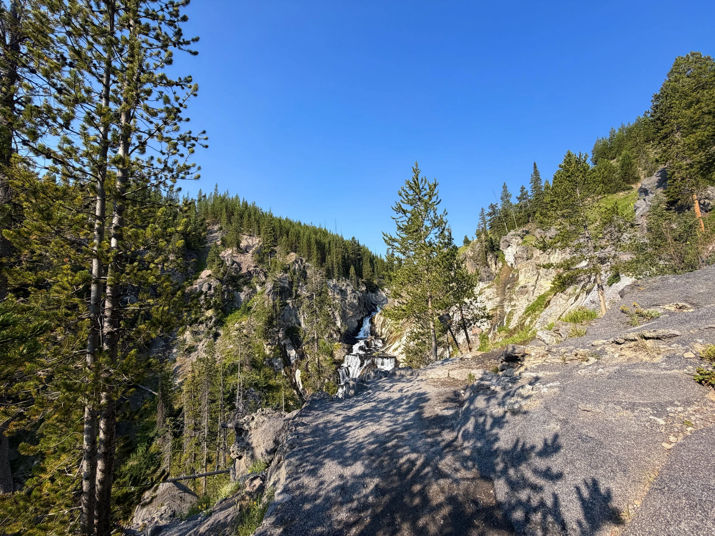 Mystic Falls Yellowstone National Park Wyoming