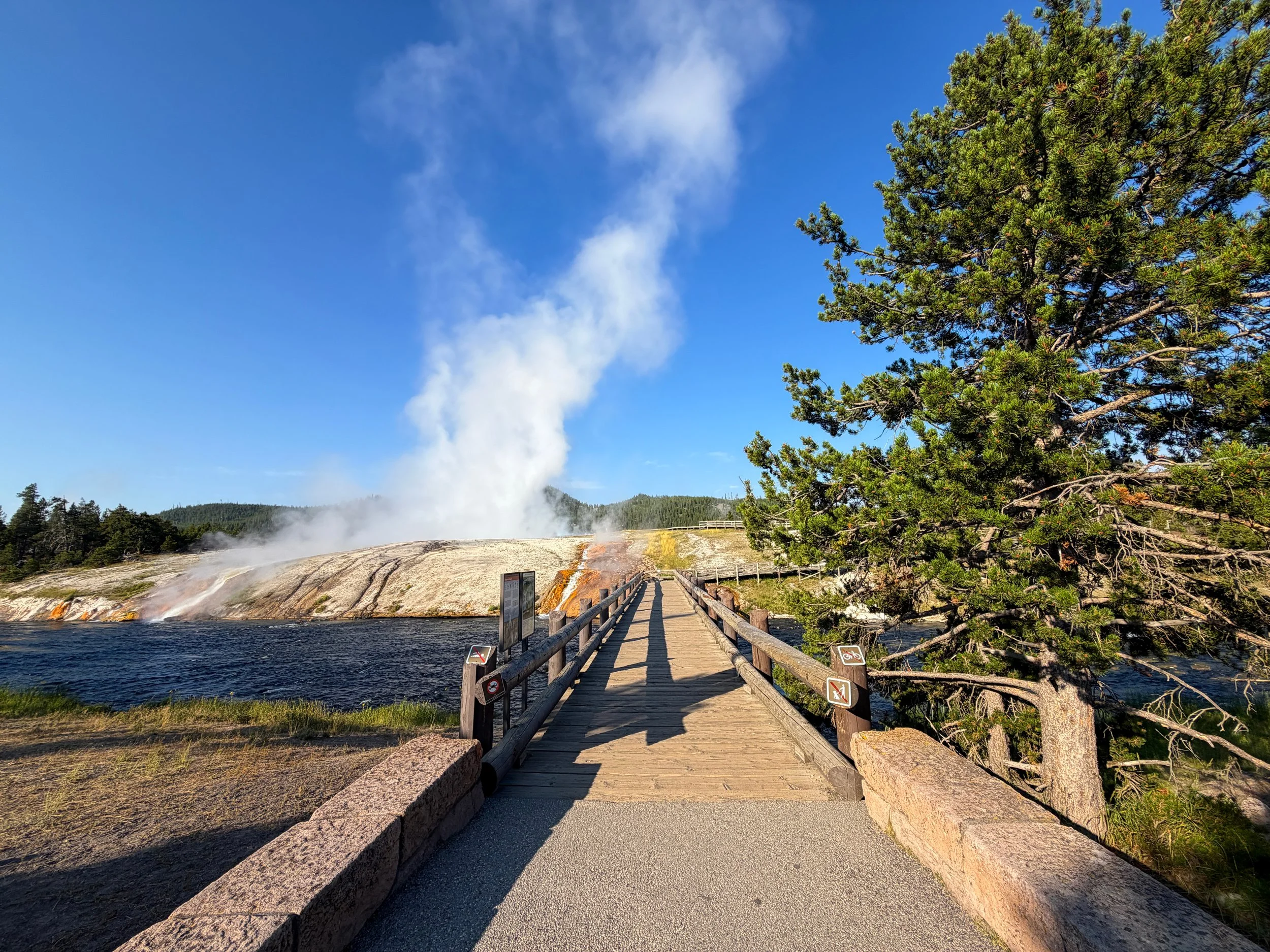 Grand Prismatic Spring Trailhead Yellowstone National Park Wyoming