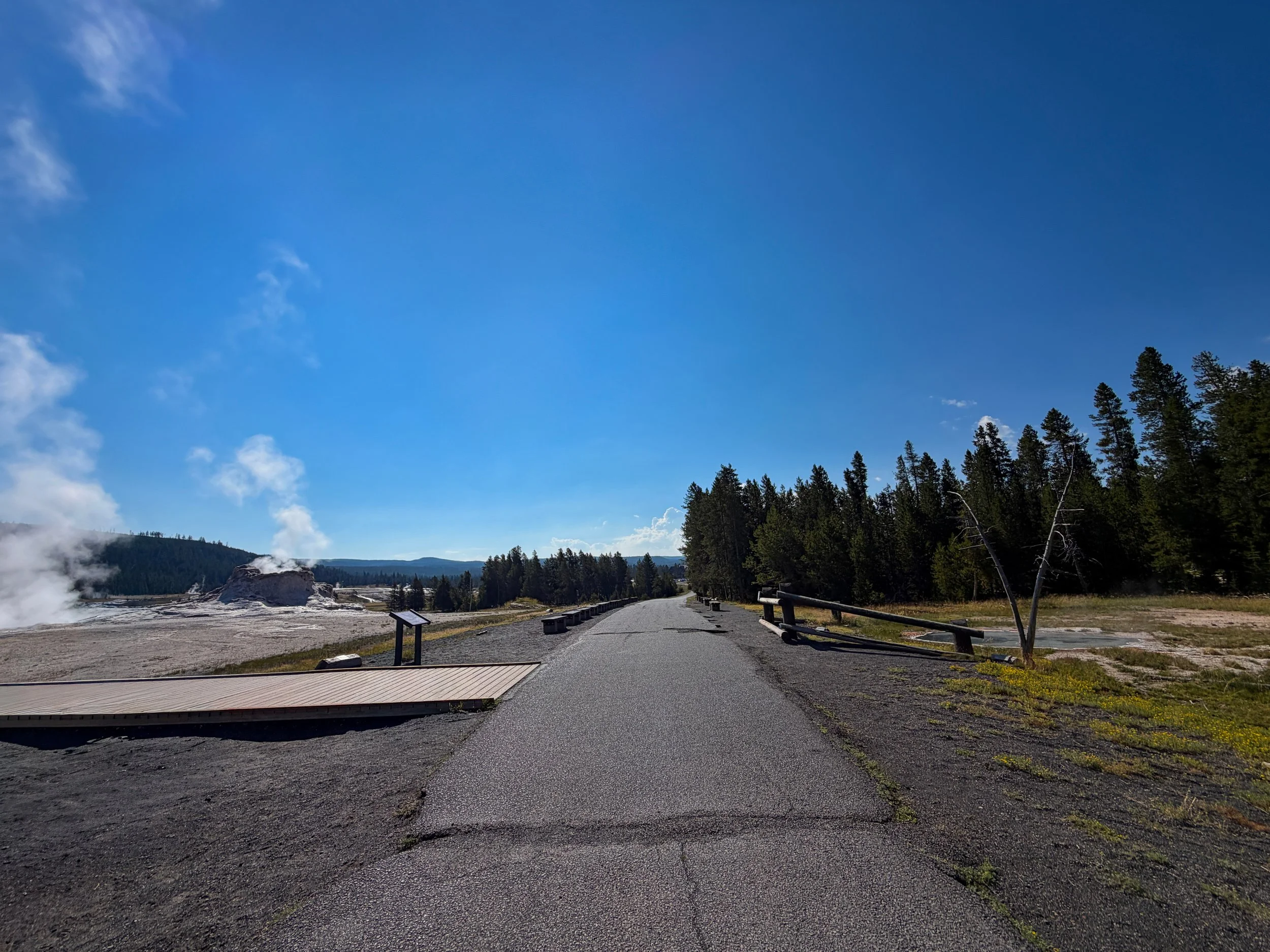 Upper Geyser Basin Trail Yellowstone National Park Wyoming