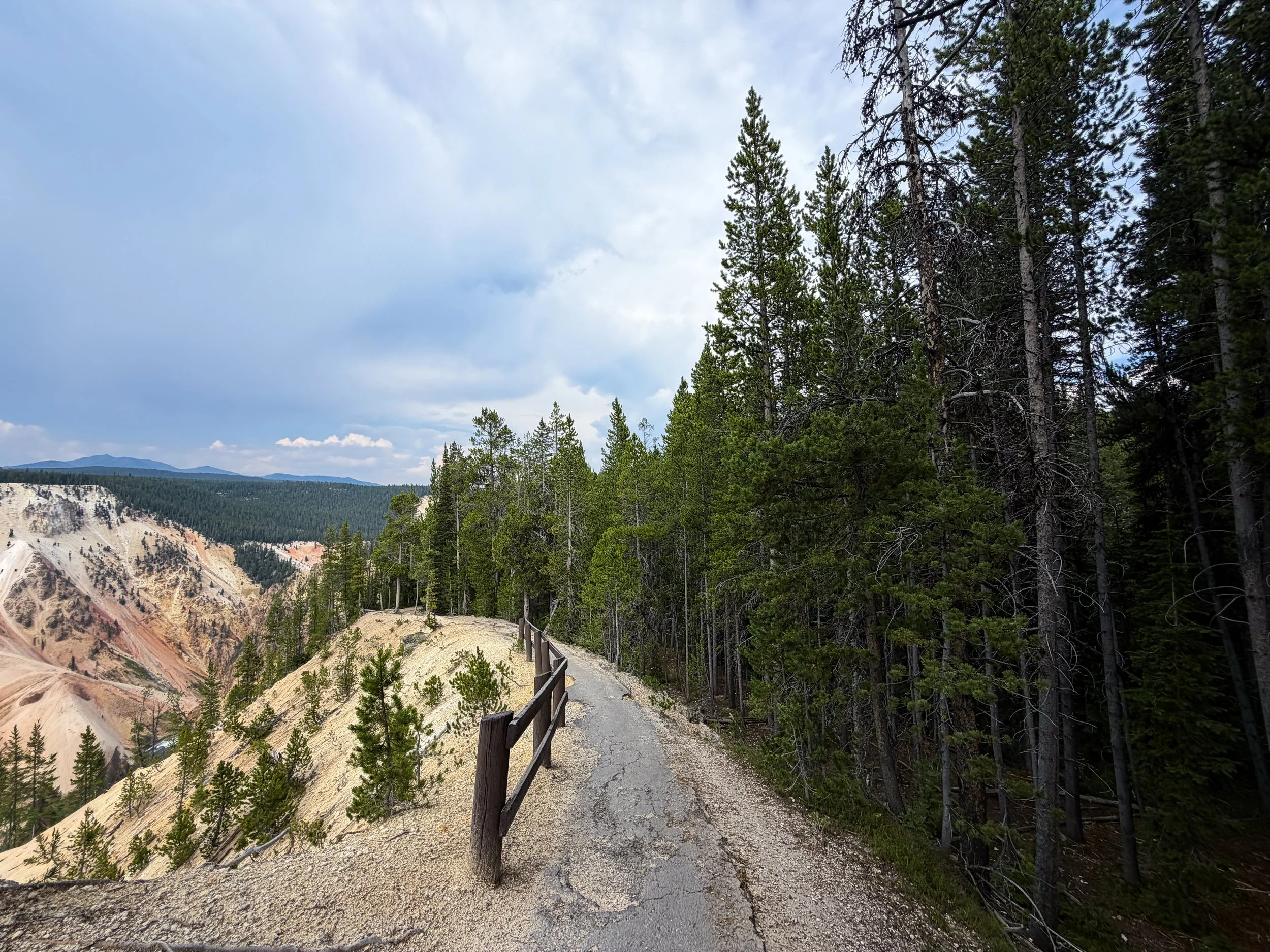 South Rim Trail Yellowstone National Park Wyoming