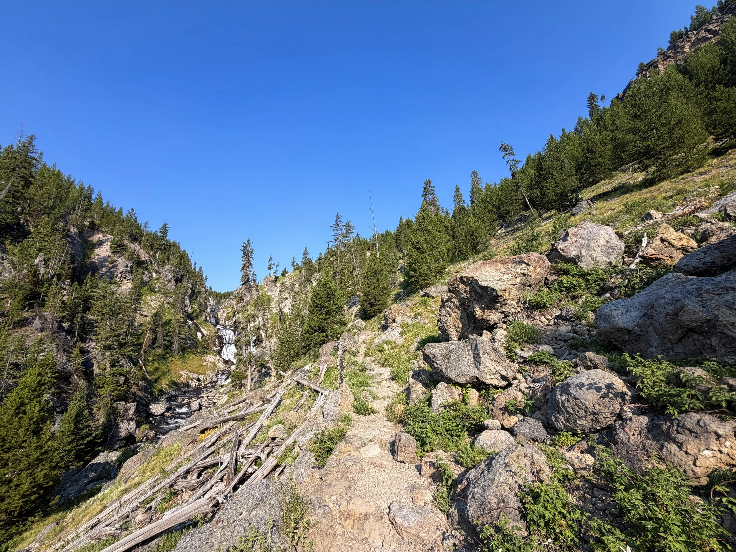Mystic Falls Loop Hike Yellowstone National Park Wyoming