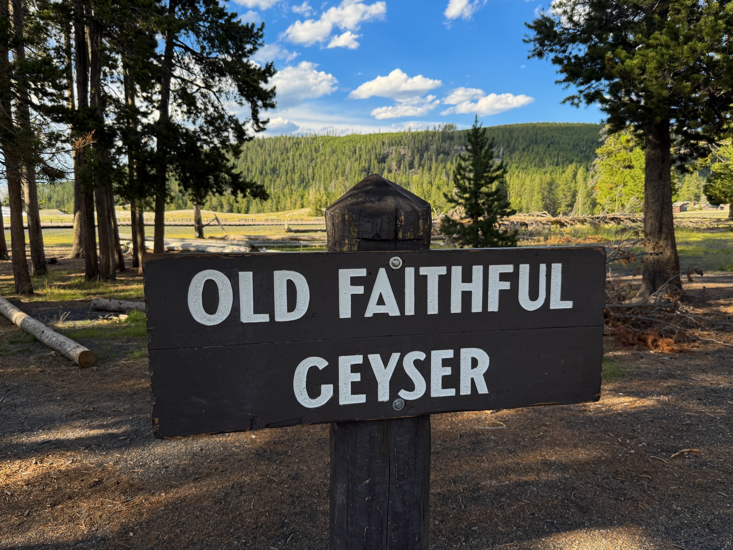 Upper Geyser Hill Trailhead Yellowstone National Park Wyoming