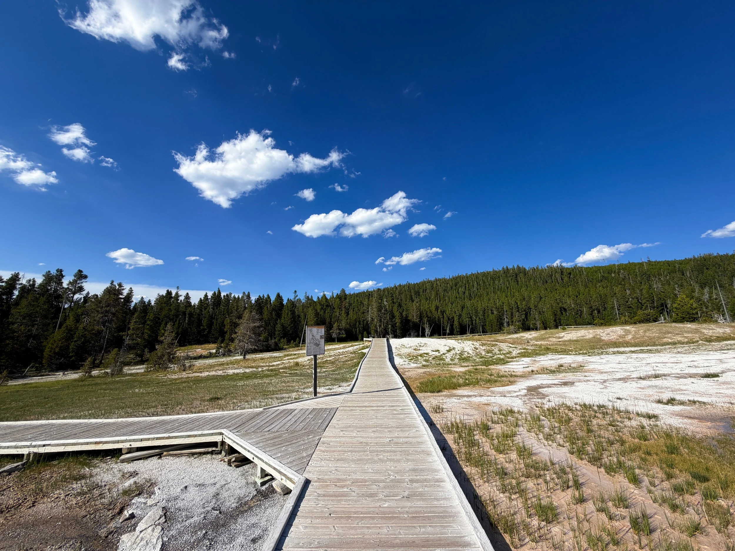 Upper Geyser Hill Trail Yellowstone National Park Wyoming