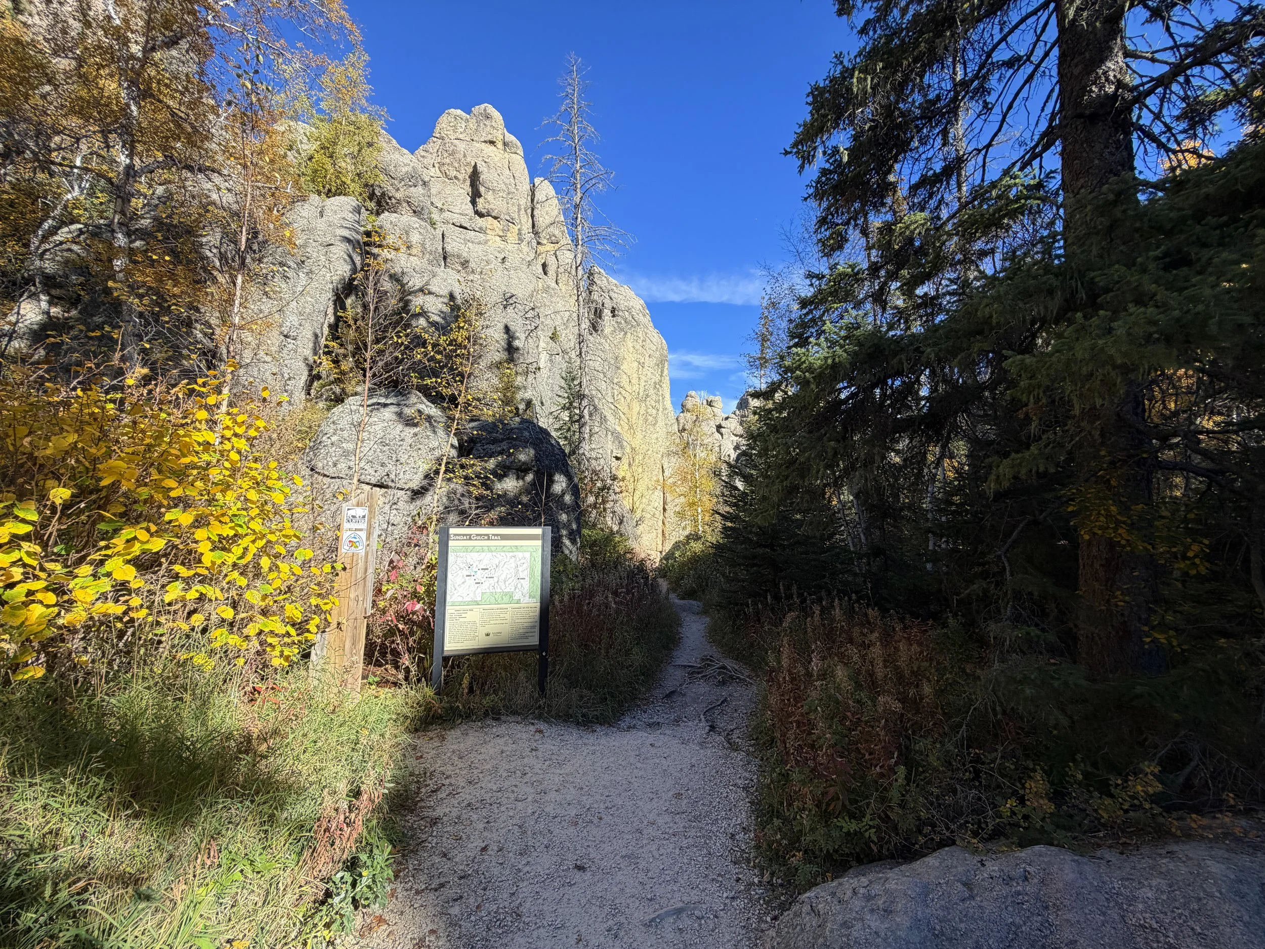 Sunday Gulch Trailhead Custer State Park Black Hills South Dakota