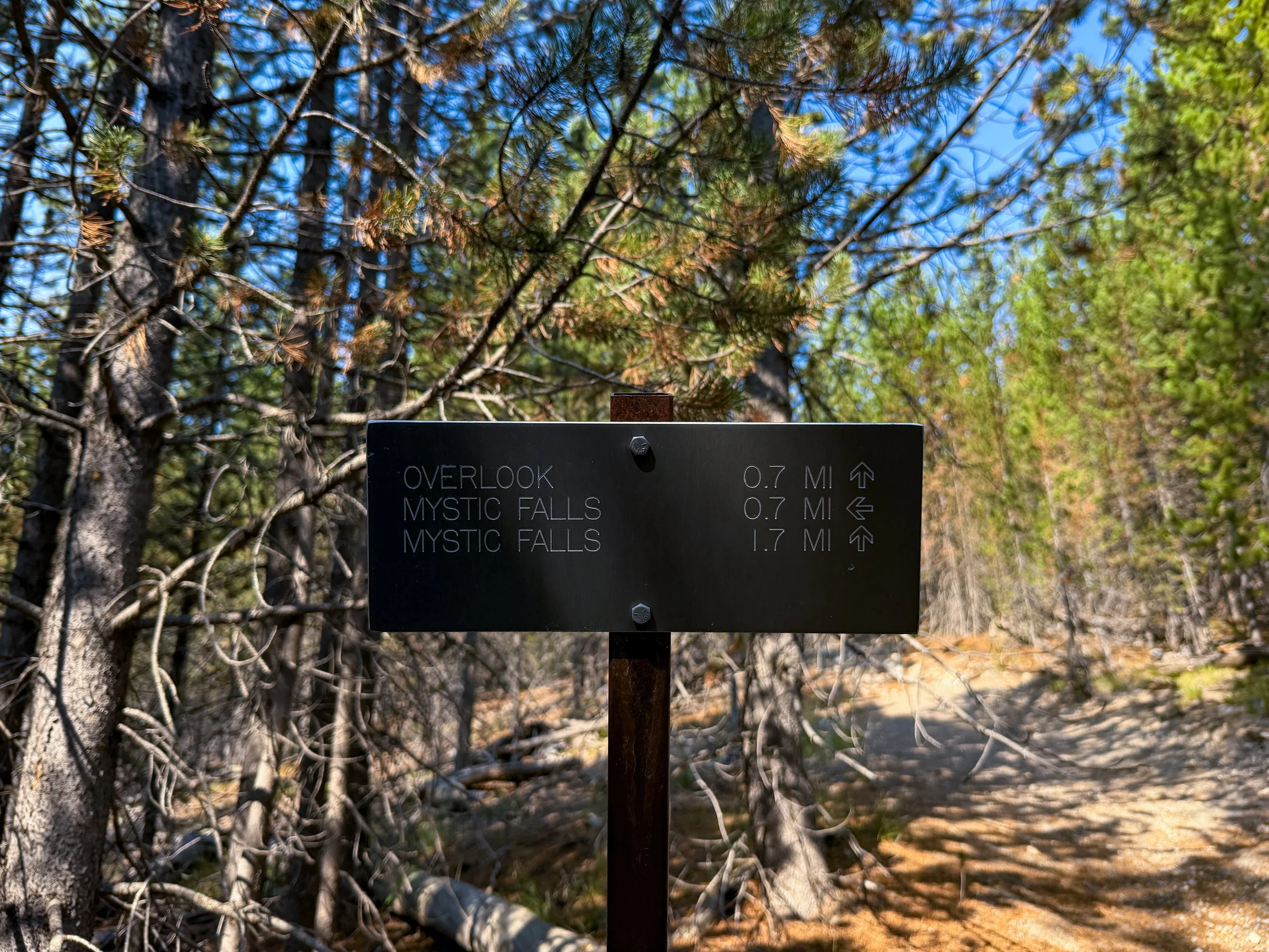 Mystic Falls Loop Trail Yellowstone National Park Wyoming