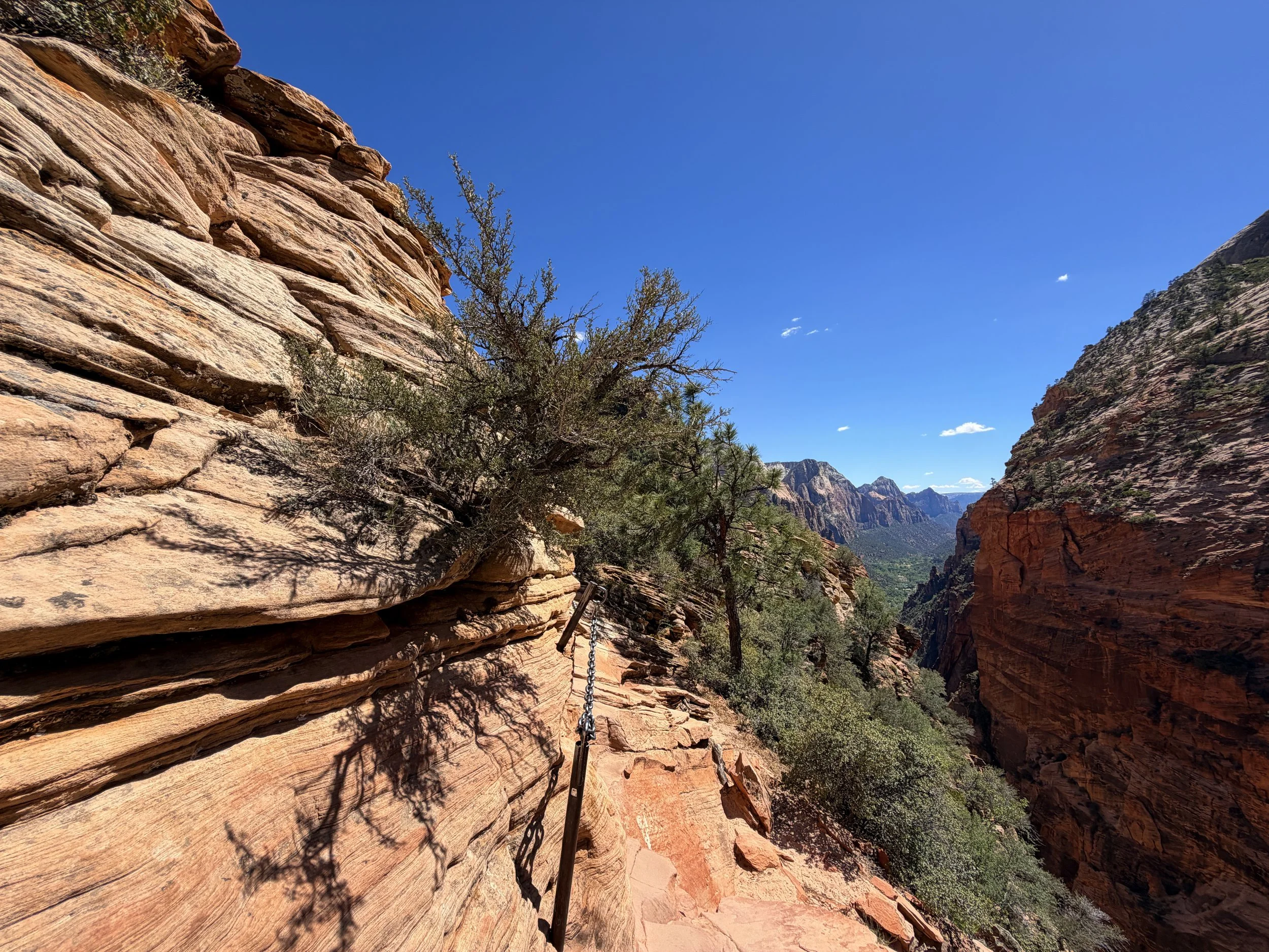 Angels Landing Trail Chains Zion National Park Utah