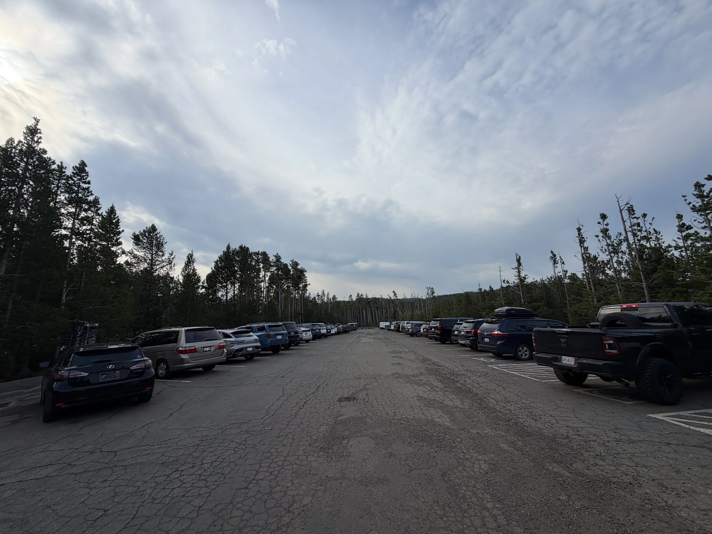 Norris Geyser Basin Trailhead Parking Yellowstone National Park Wyoming
