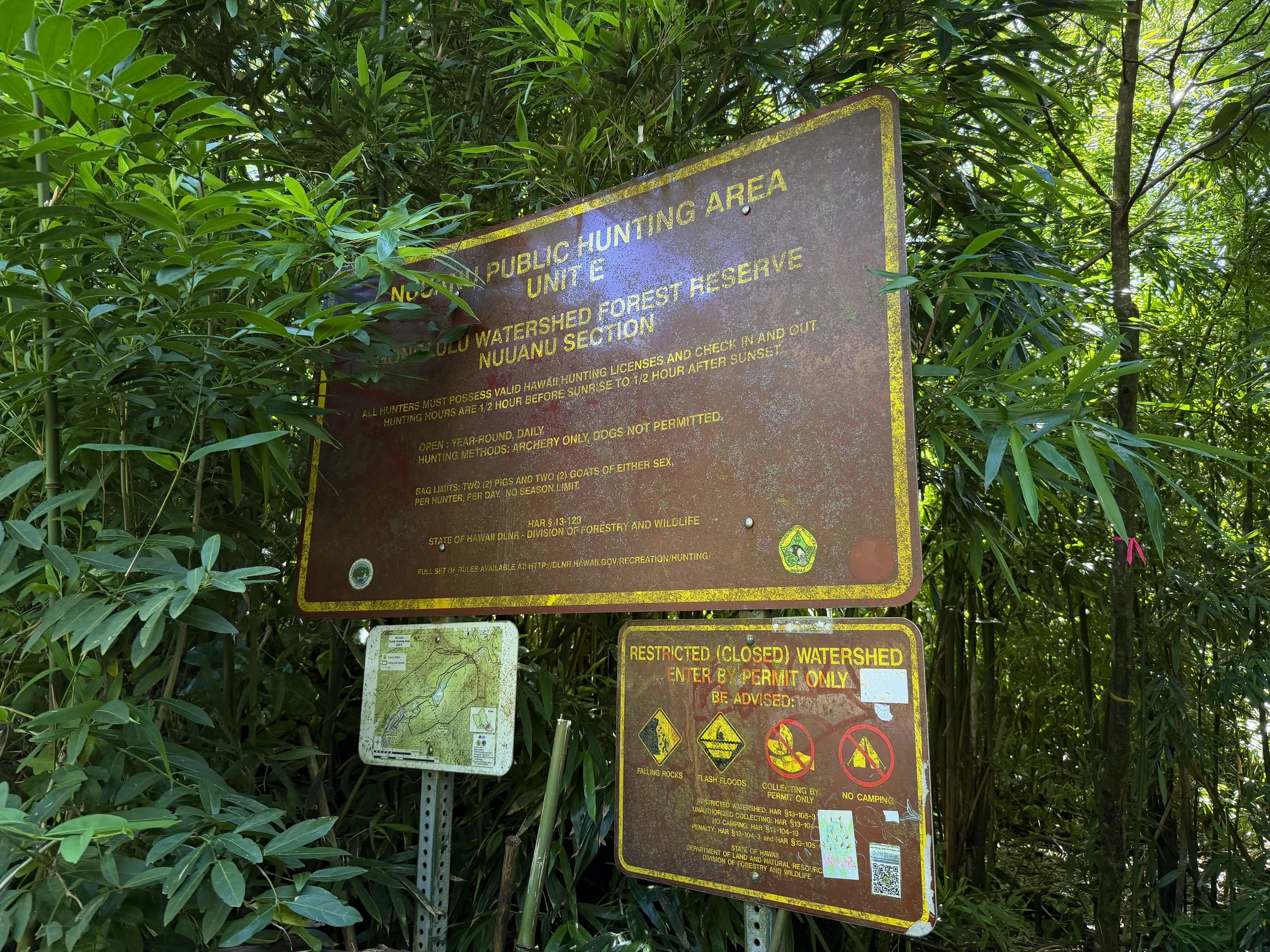 Lulumahu Falls Trailhead Oahu Hawaii