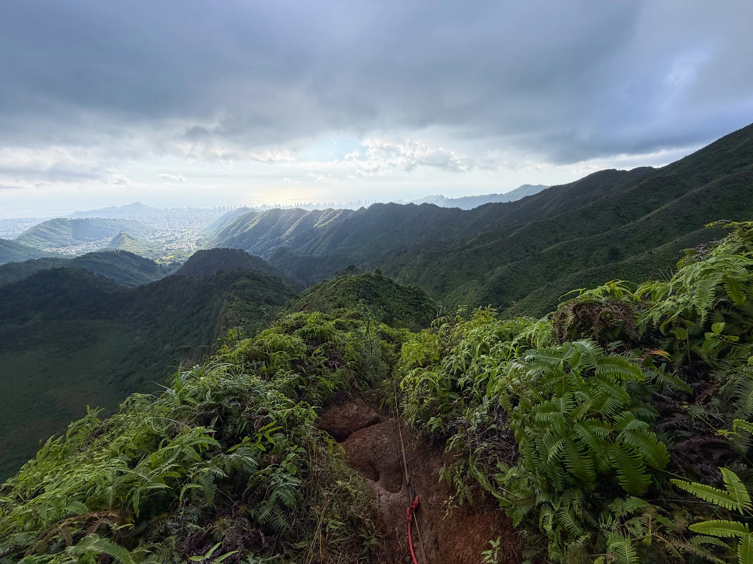 Kaau Crater Trail Ropes Oahu Hawaii