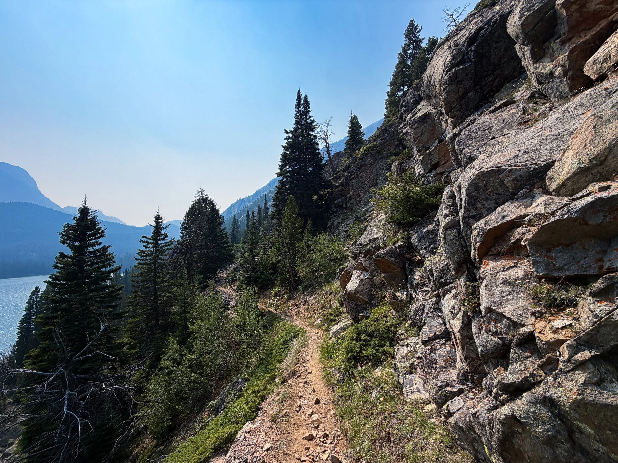 Rainbow Lake Beaten Path Trail Beartooth Mountains Montana