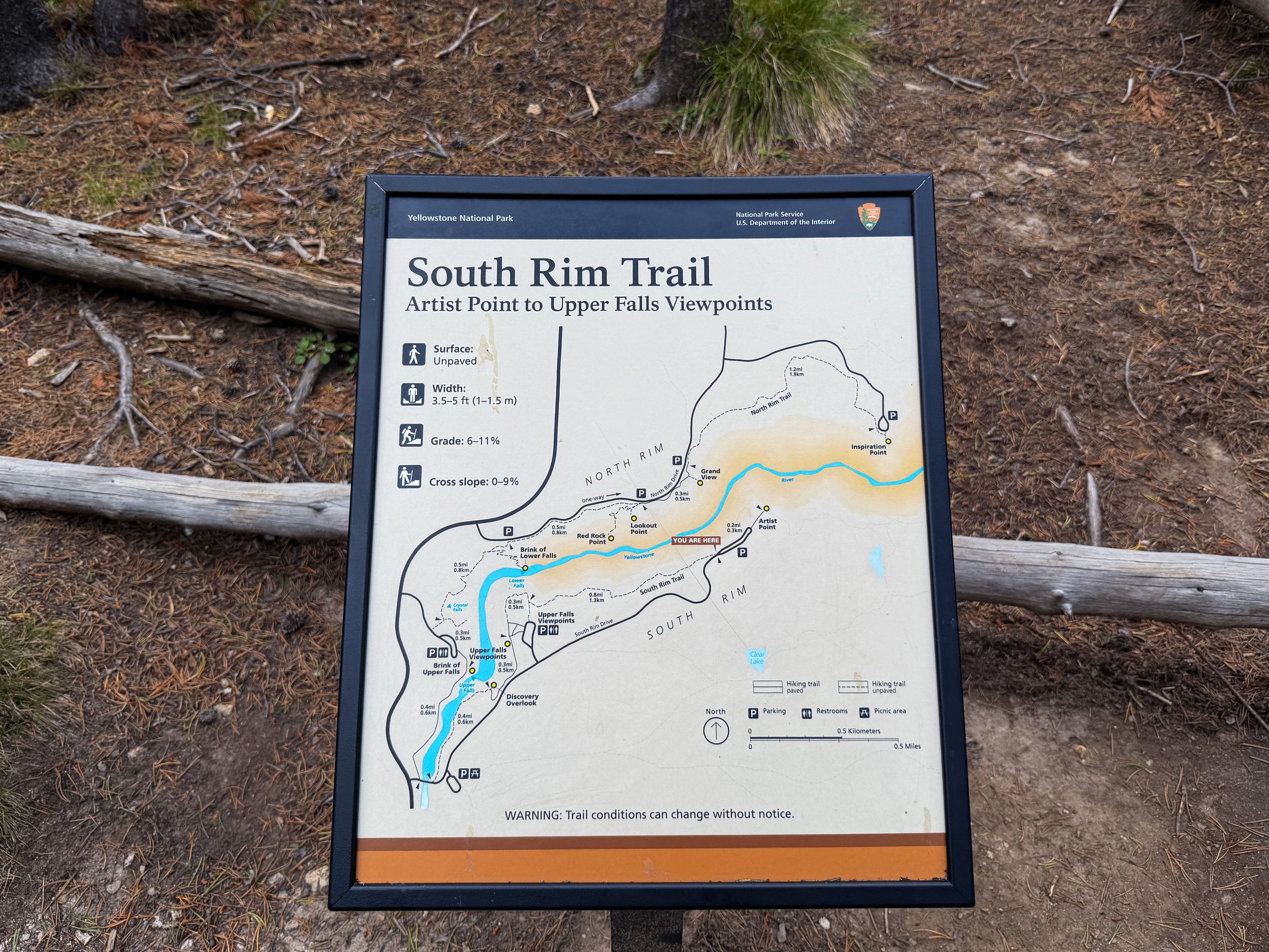 South Rim Trailhead Artist Point Yellowstone National Park Wyoming