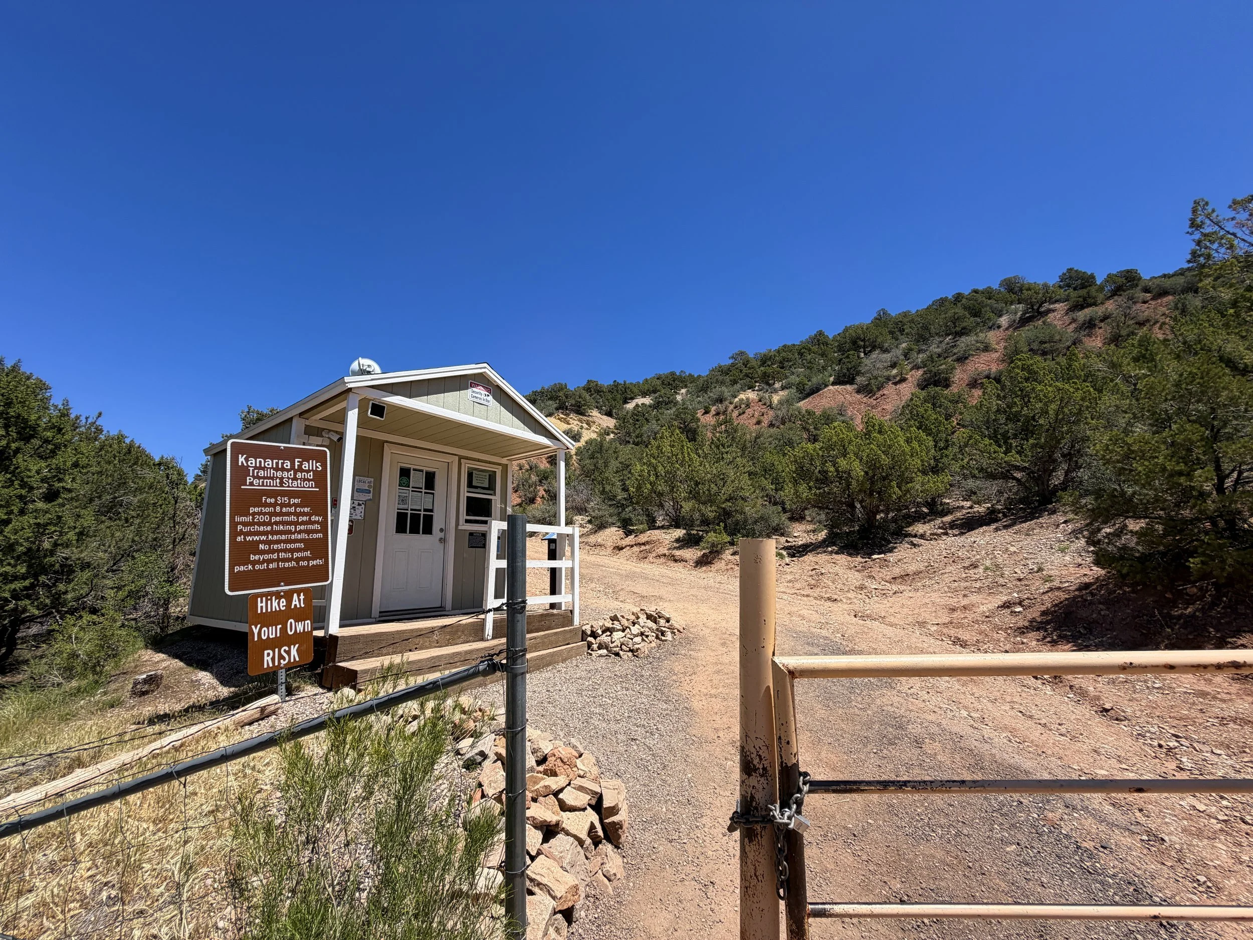 Kanarra Falls Permit Station Kanarraville Utah