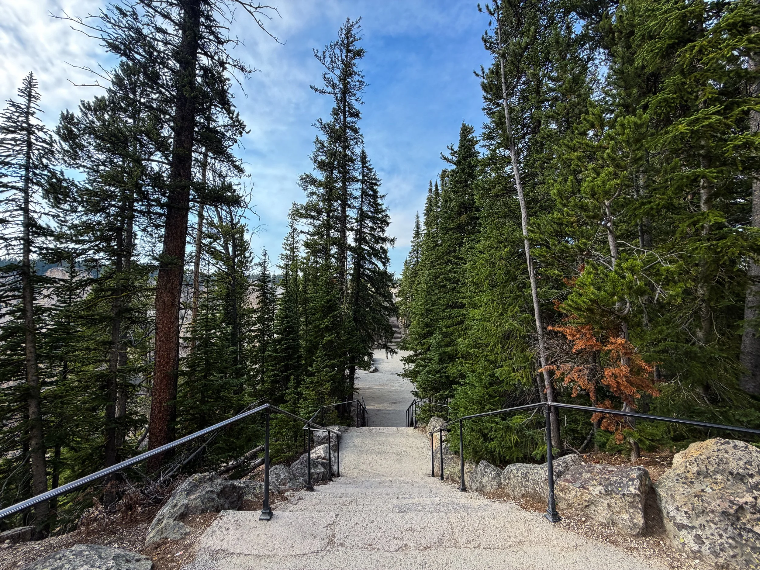 Artist Point Trail Yellowstone National Park Wyoming