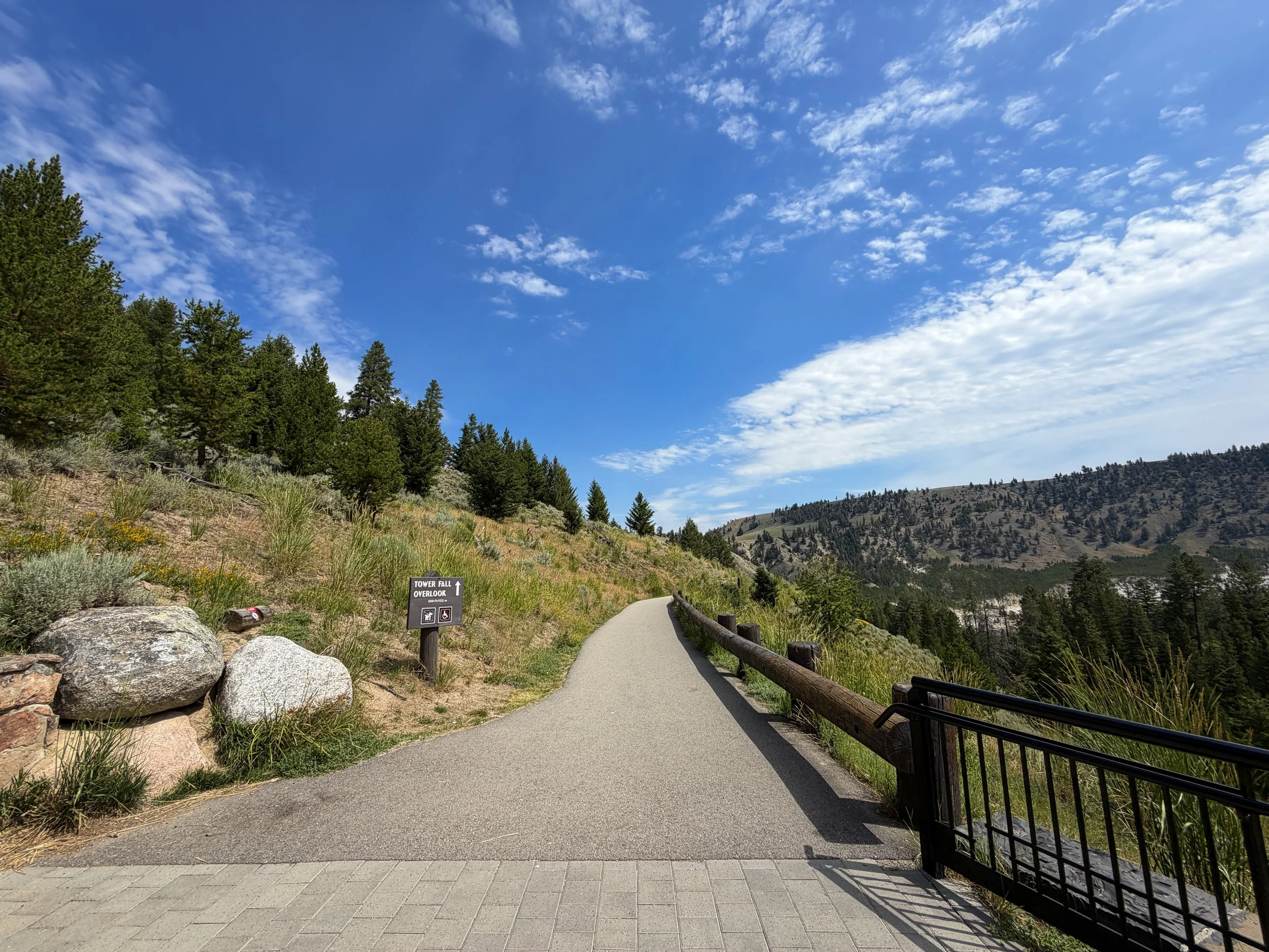 Tower Falls Trailhead Yellowstone National Park Wyoming