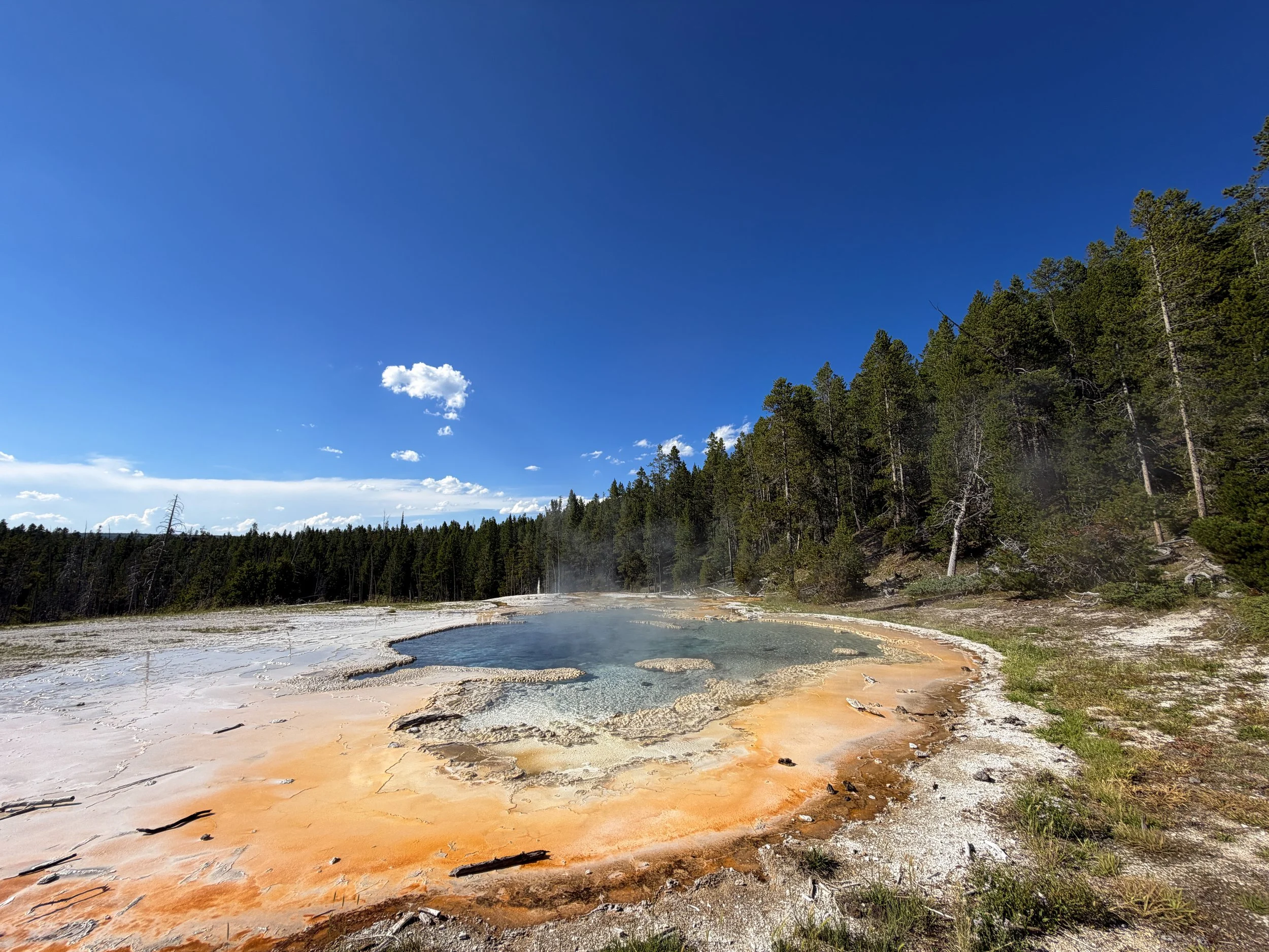 Solitary Geyser Observation Point Trail Yellowstone National Park Wyoming