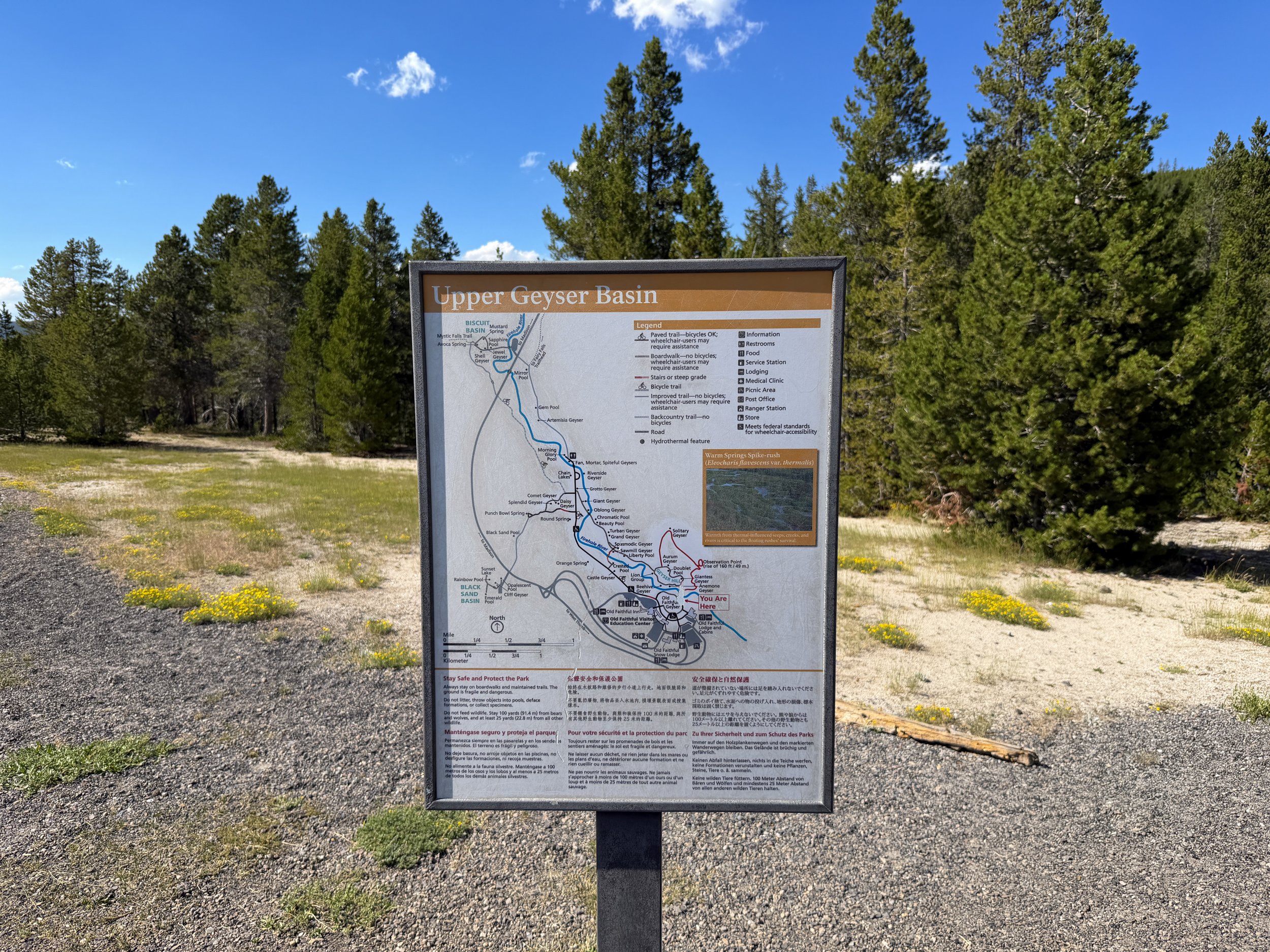 Upper Geyser Hill Trail Yellowstone National Park Wyoming