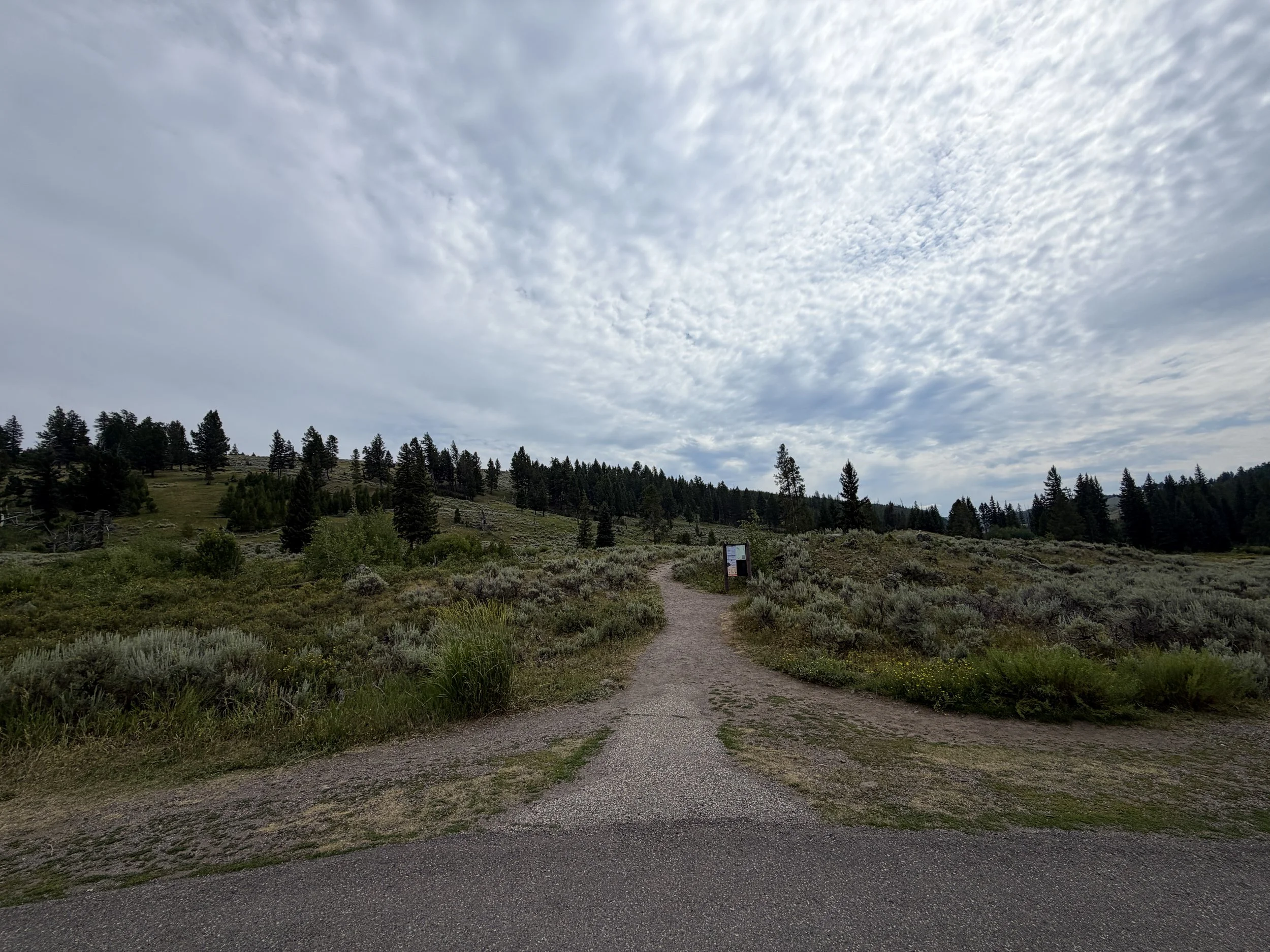 Wraith Falls Trailhead Yellowstone National Park Wyoming