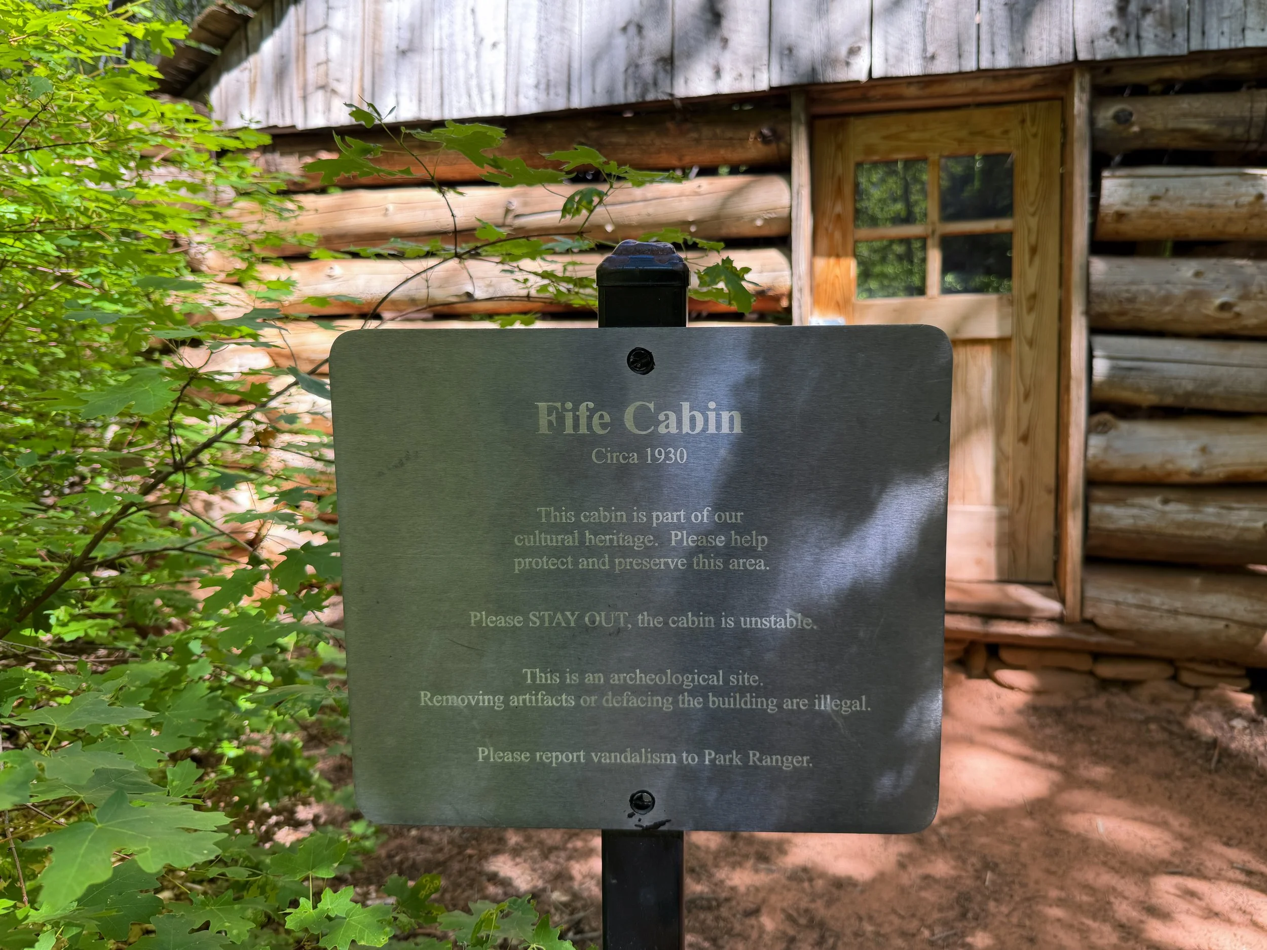 Fife Cabin Middle Taylor Creek Trail Zion National Park Utah