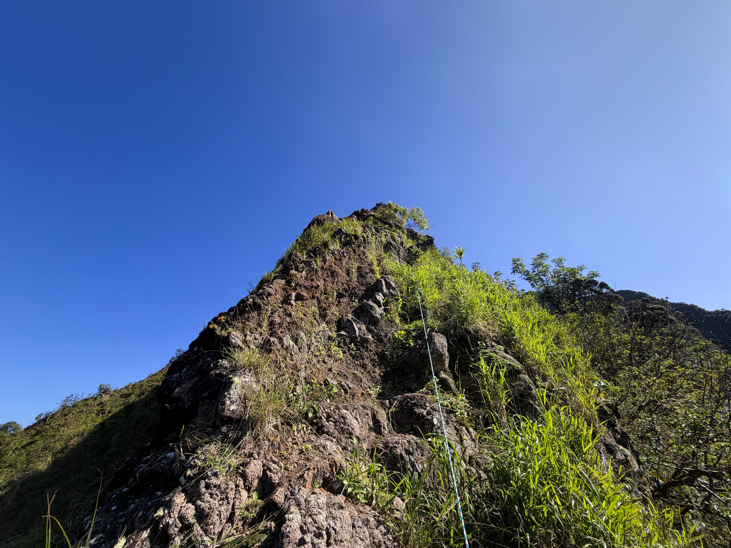 Moanalua Saddle Ropes Koolau Summit Trail Oahu Hawaii