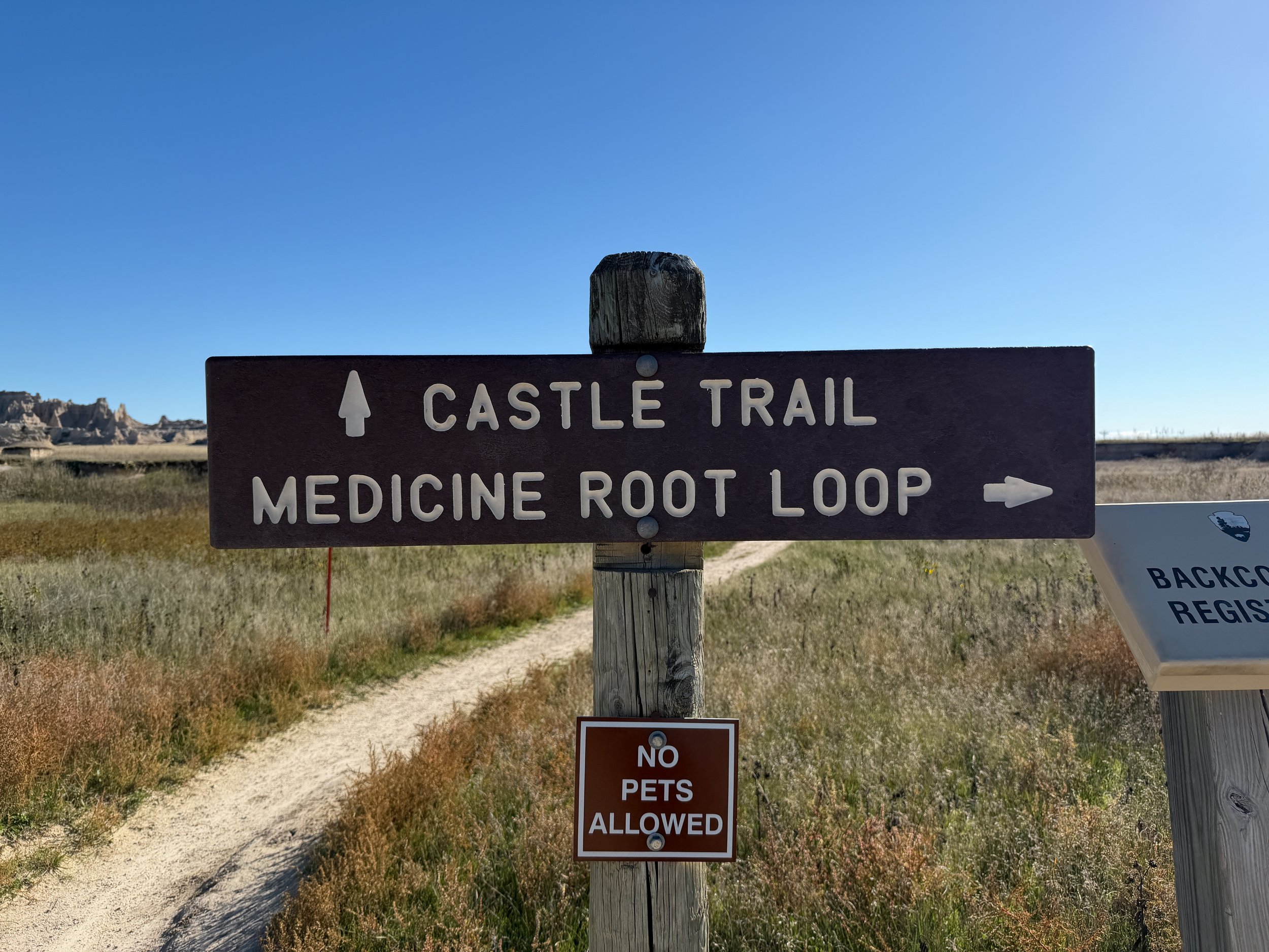 Medicine Root Trailhead Badlands National Park South Dakota