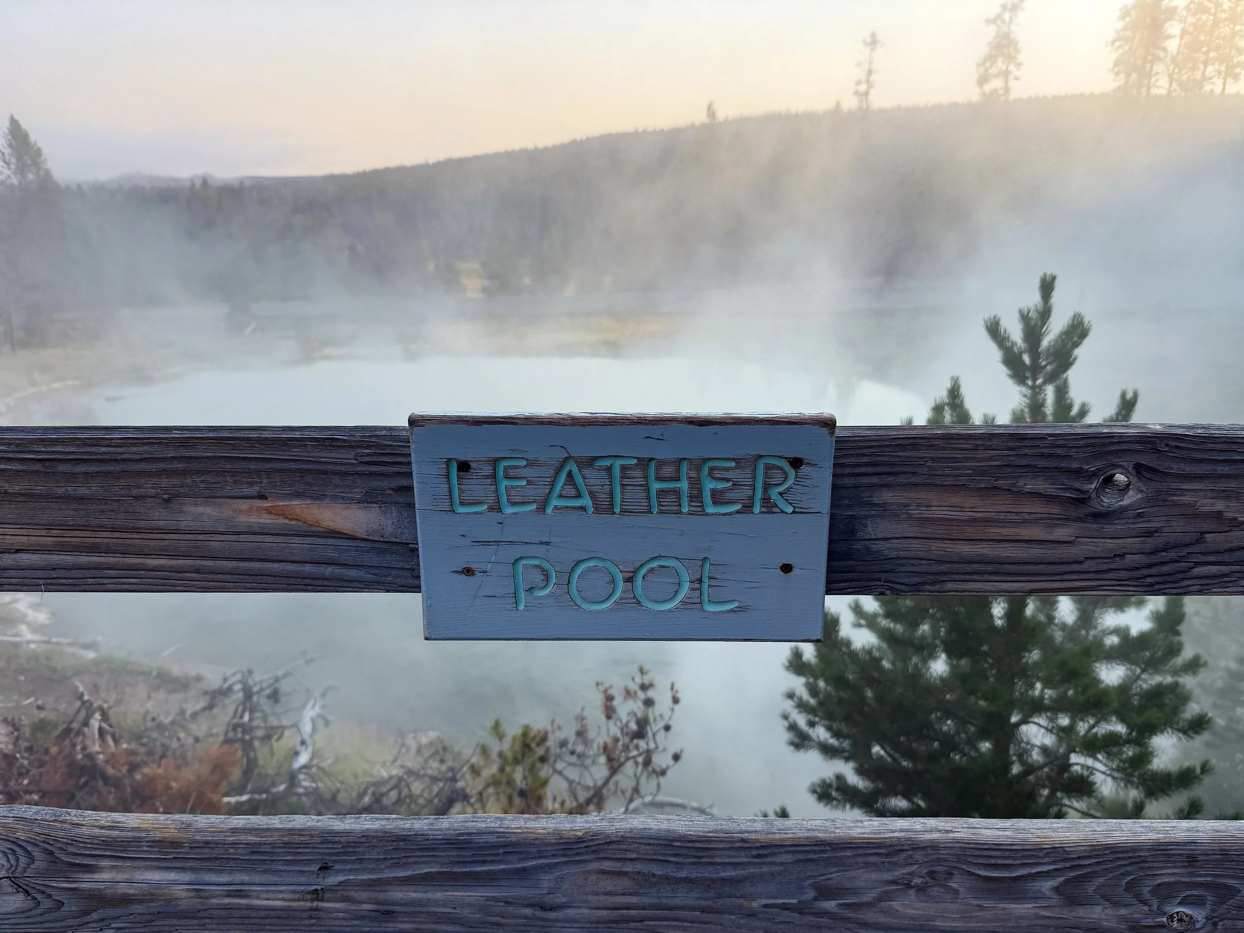 Leather Pool Fountain Paint Pots Trail Yellowstone National Park Wyoming