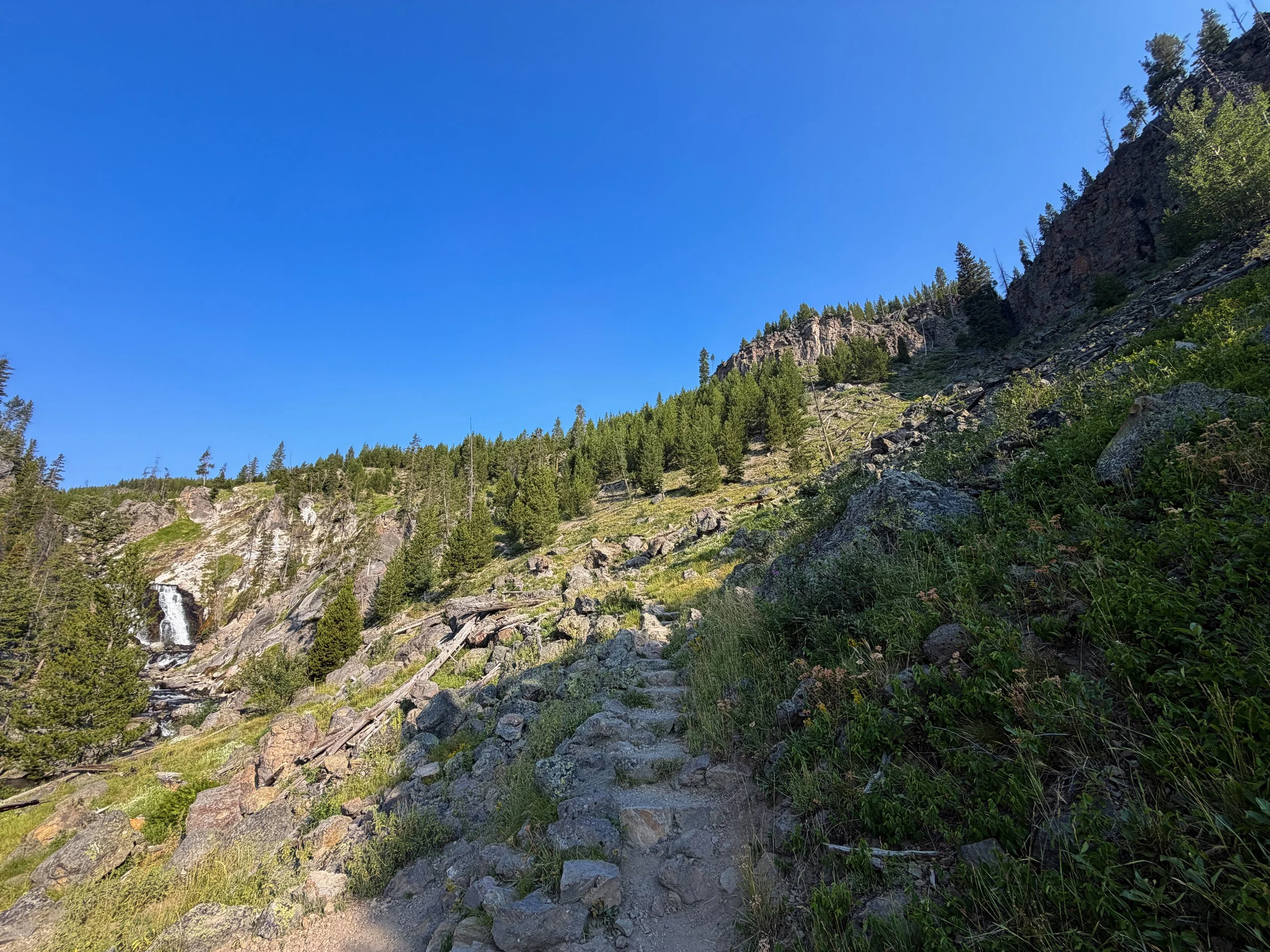 Mystic Falls Loop Hike Yellowstone National Park Wyoming