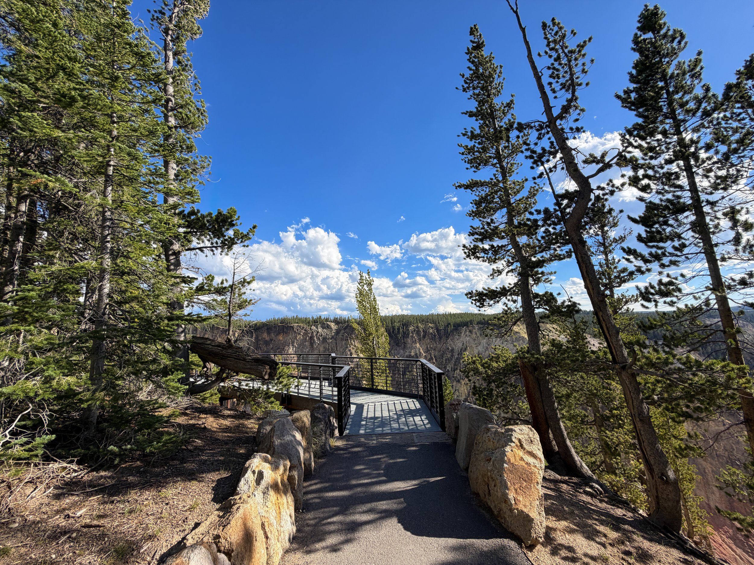 Inspiration Point North Rim Trail Yellowstone National Park Wyoming