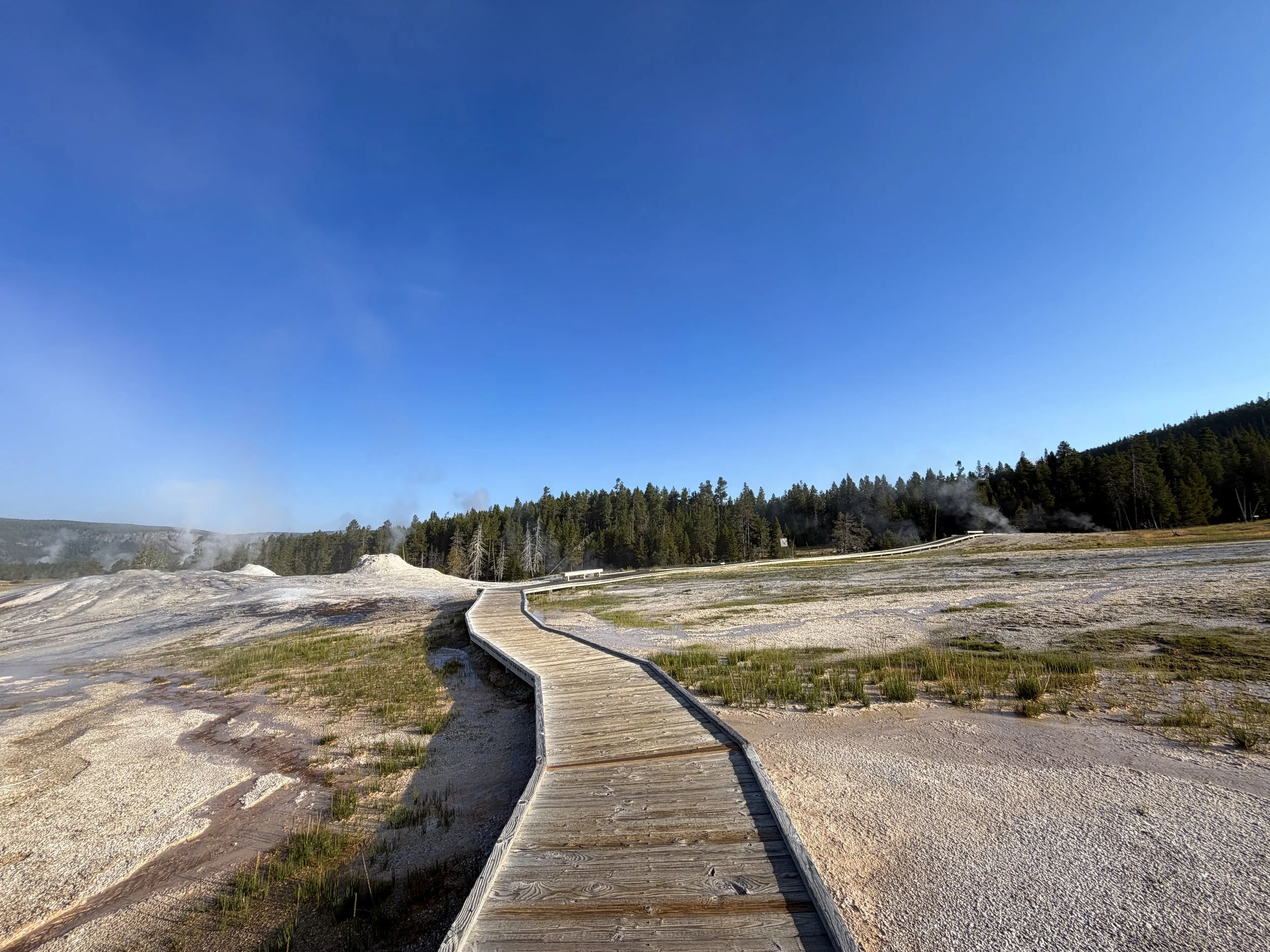 Upper Geyser Hill Trail Yellowstone National Park Wyoming