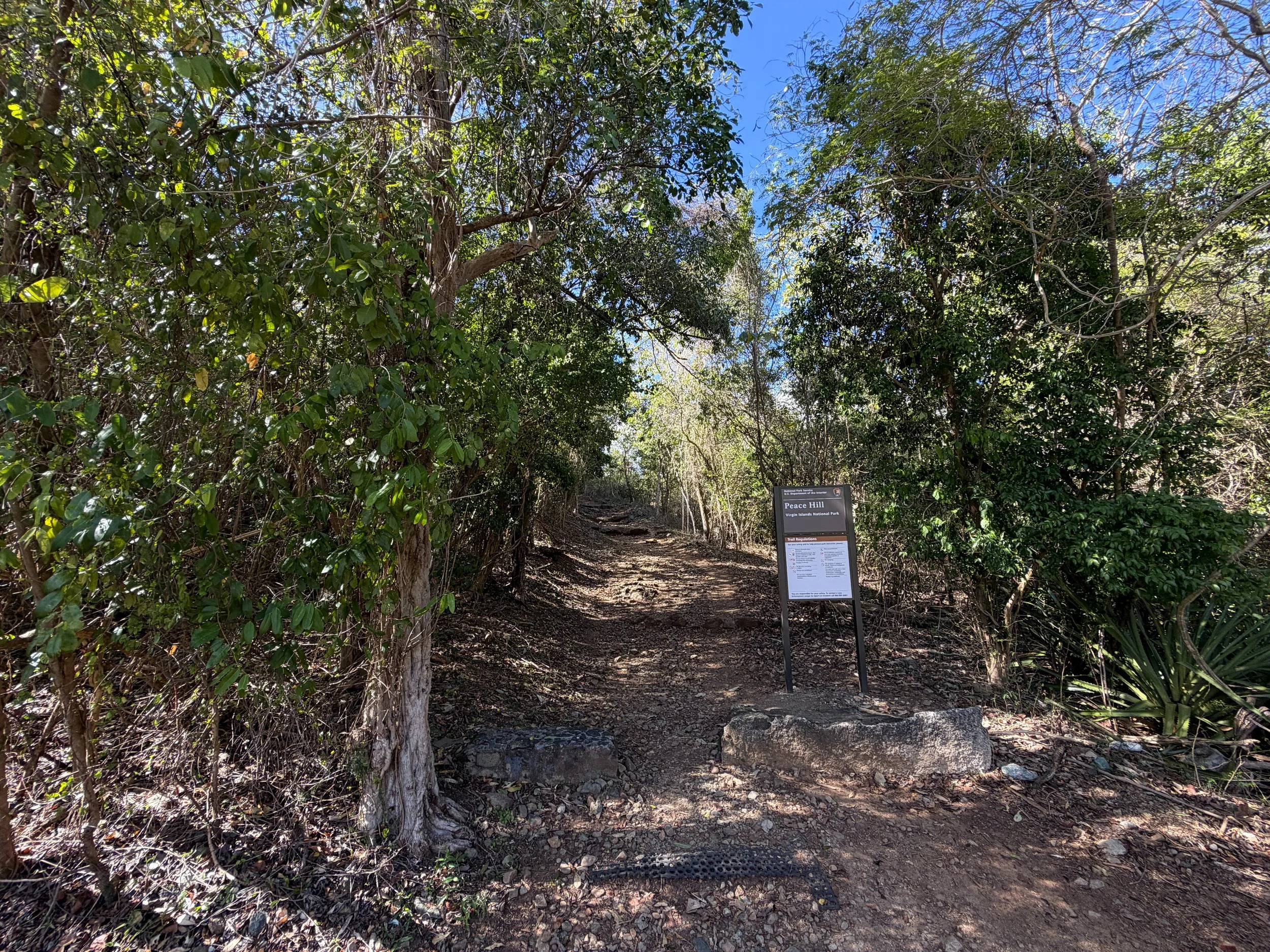 Peace Hill Trailhead Virgin Islands National Park