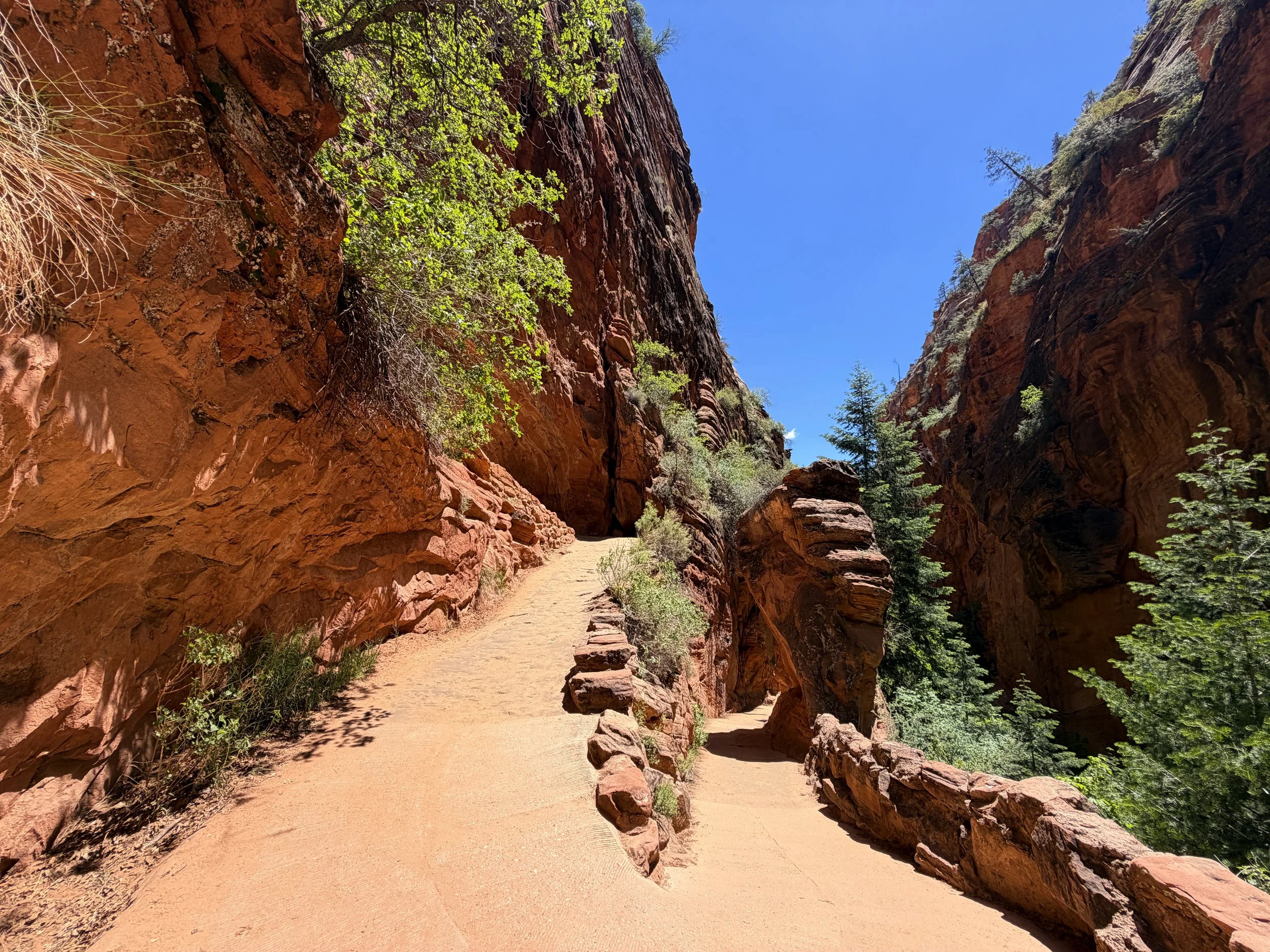 Angels Landing Hike Switchbacks Zion National Park Utah
