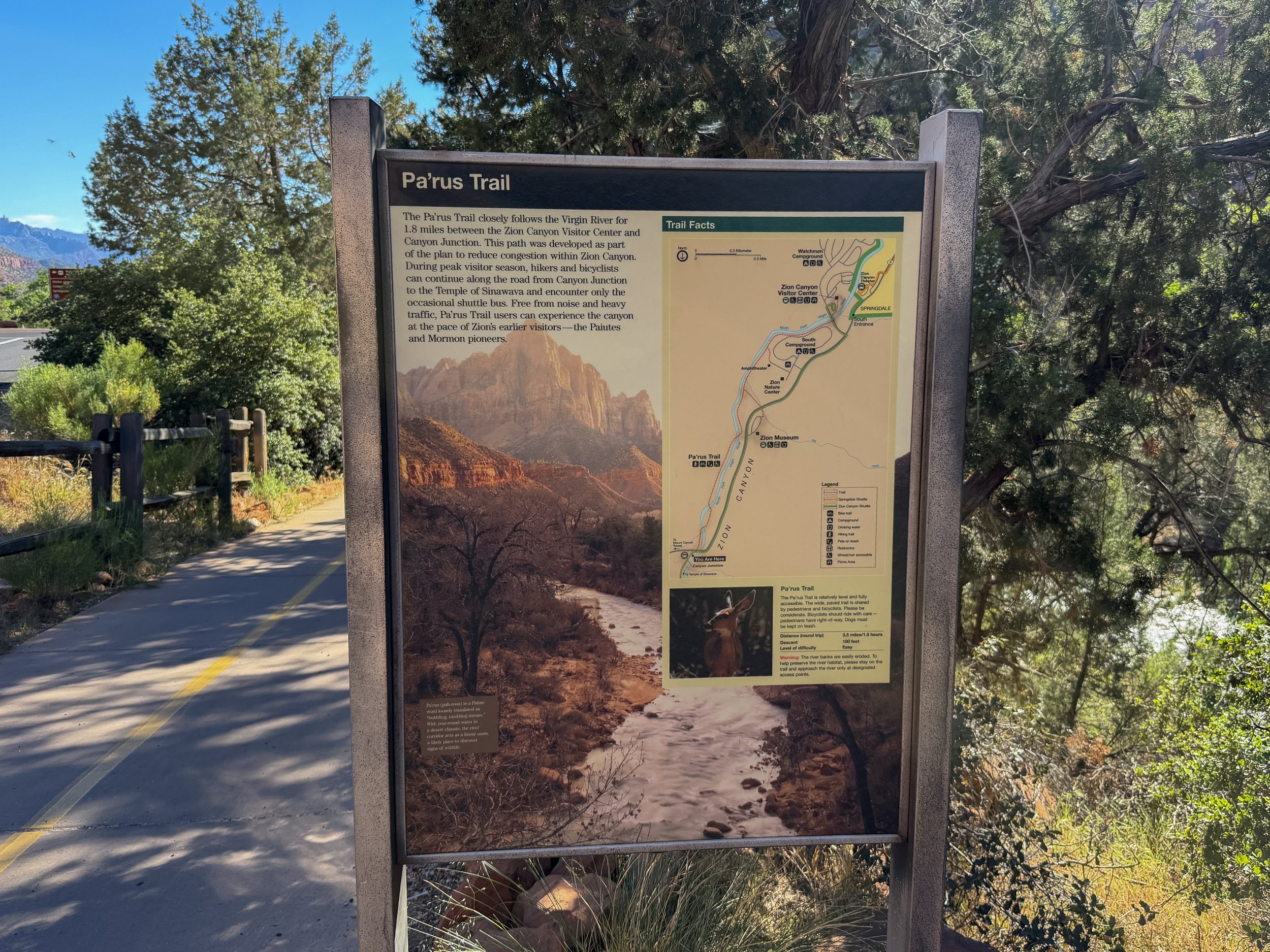 Parus Trailhead Canyon Junction Zion National Park Utah