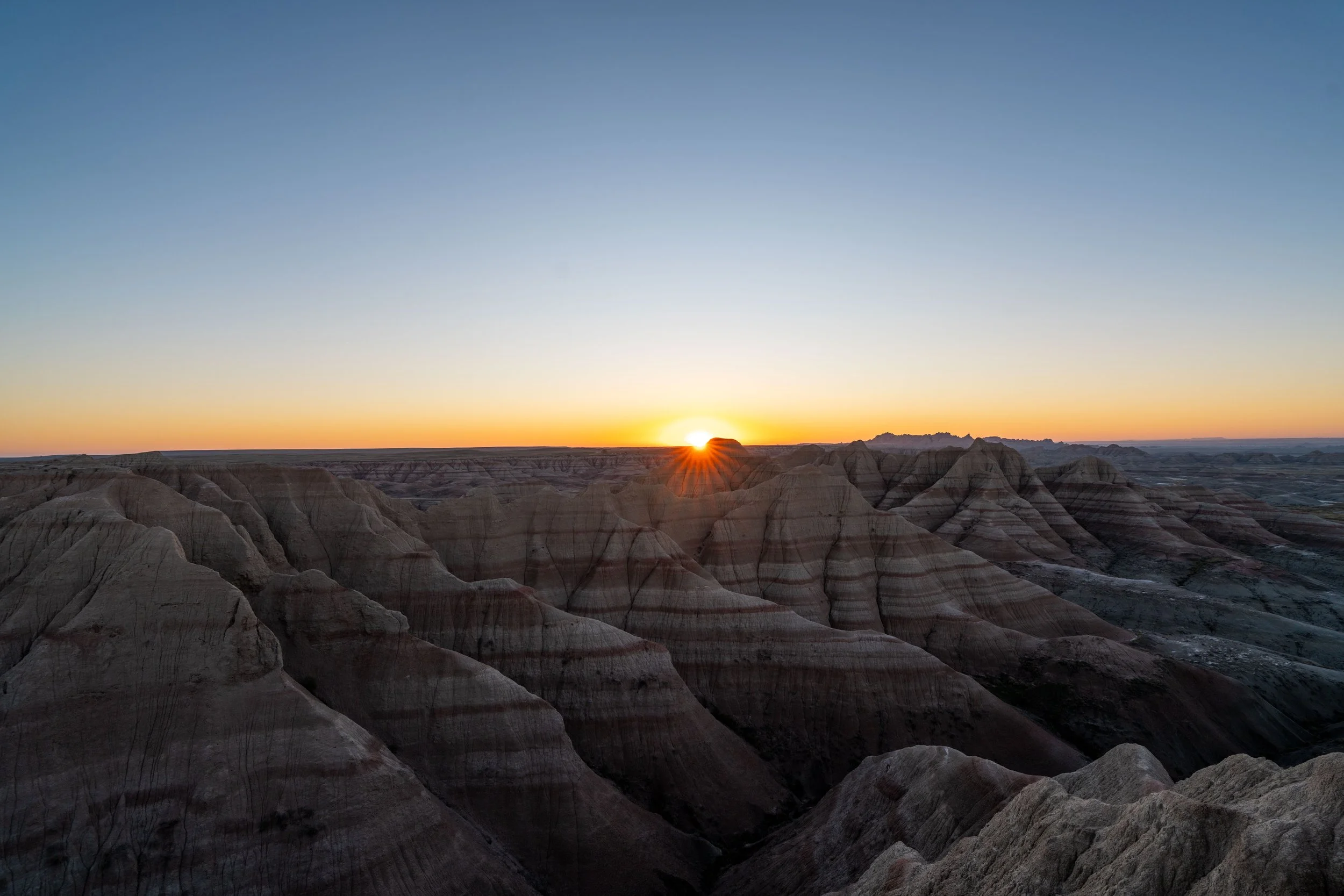 Panorama Point Sunrise Badlands National Park