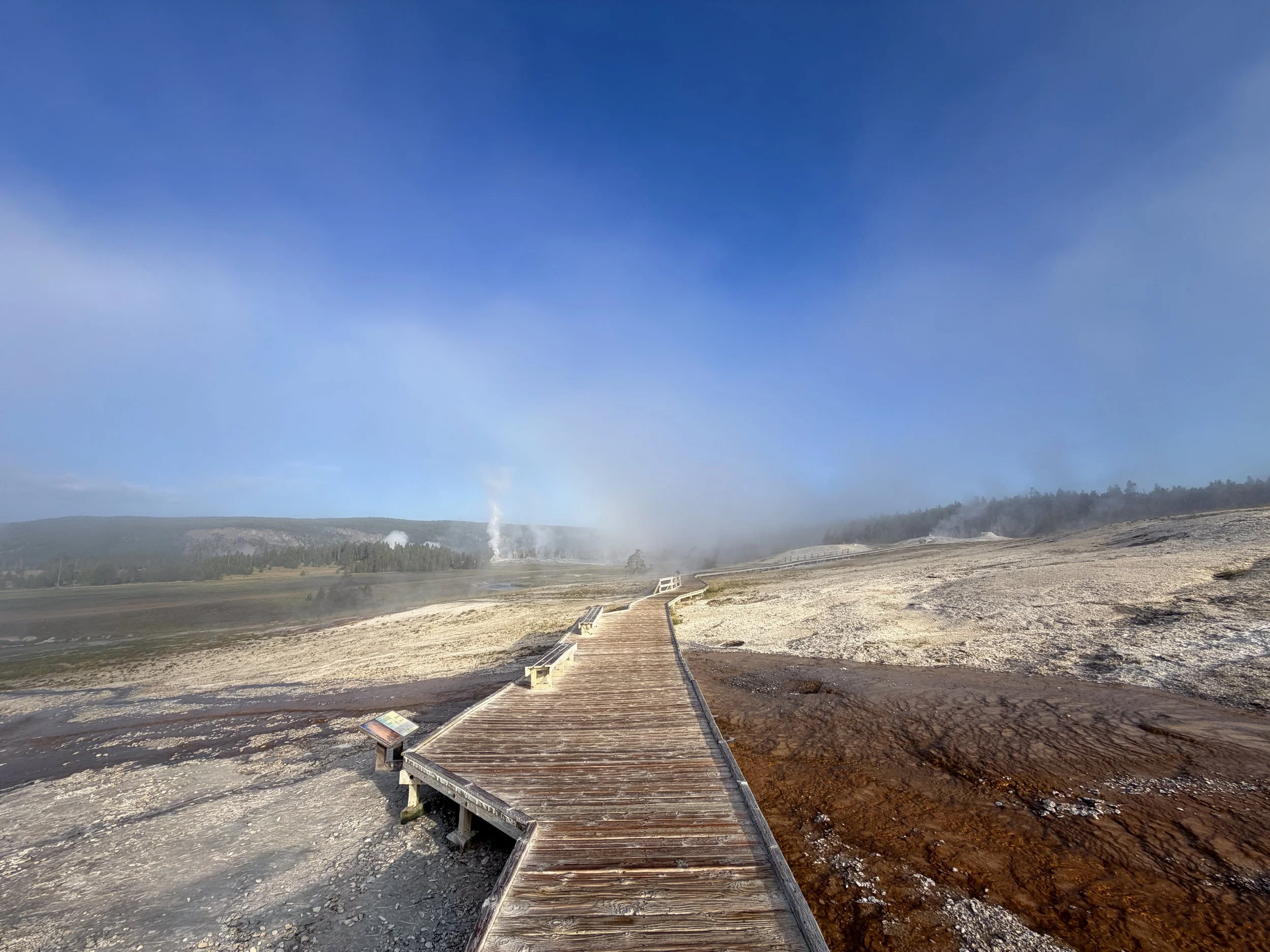 Upper Geyser Hill Trail Yellowstone National Park Wyoming