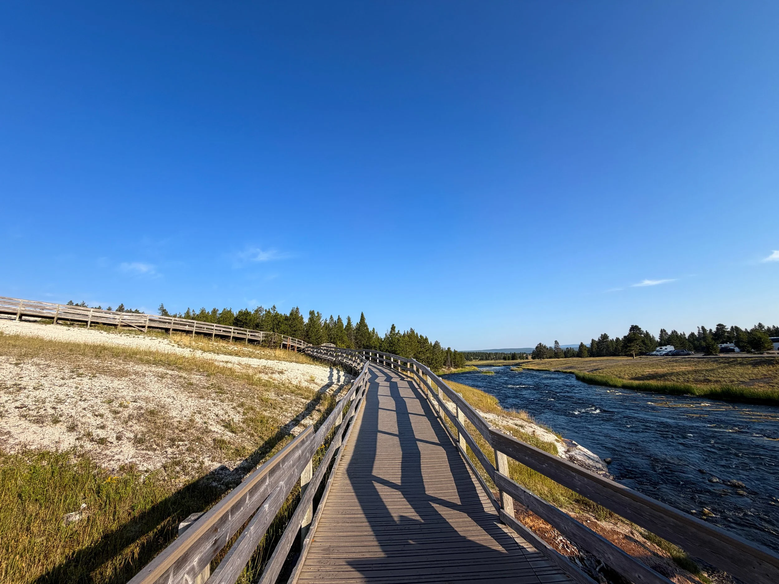 Midway Geyser Basin Trail Yellowstone National Park Wyoming