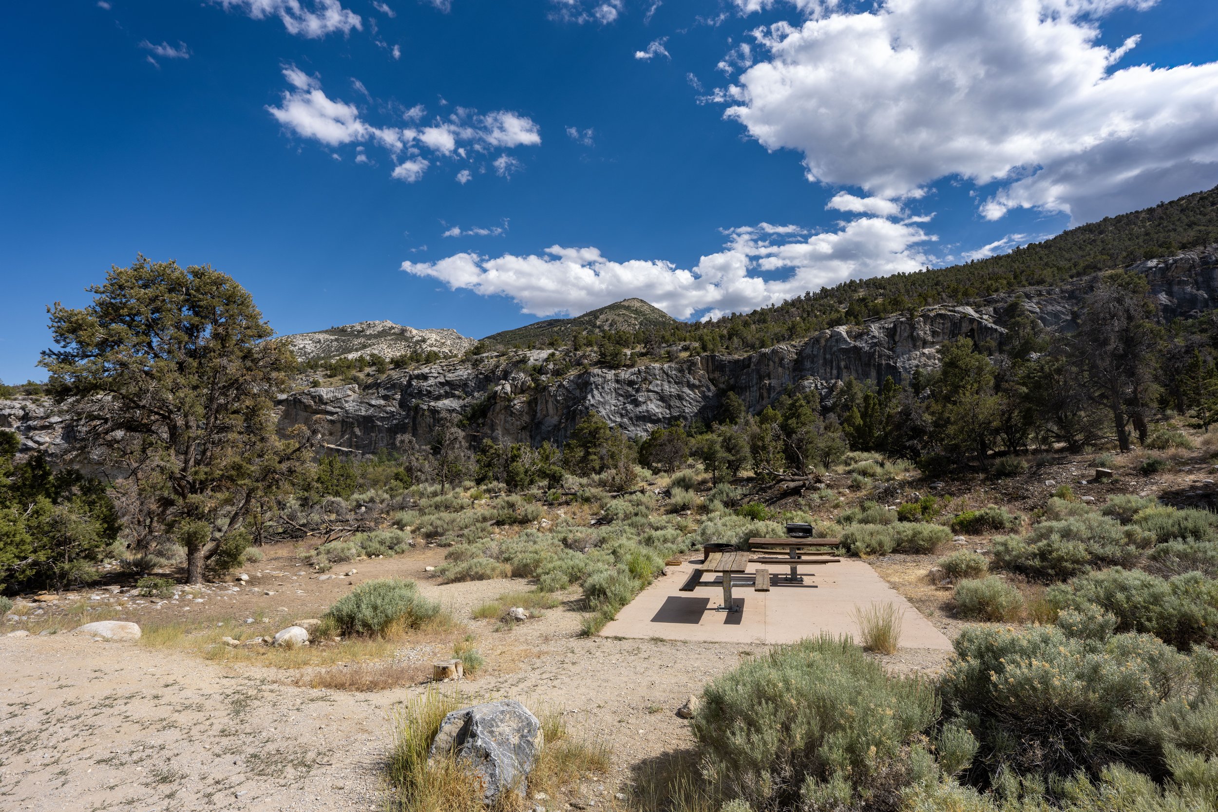 Grey Cliffs Campground Great Basin National Park