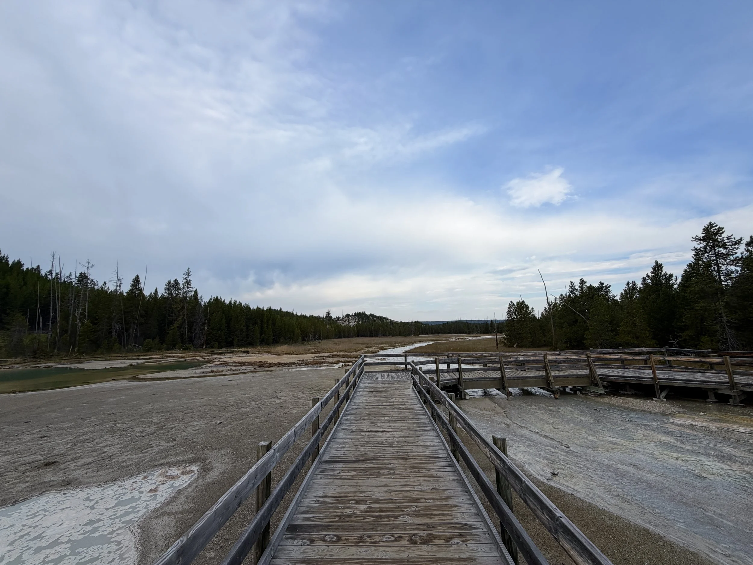 Porcelain Basin Trail Yellowstone National Park Wyoming