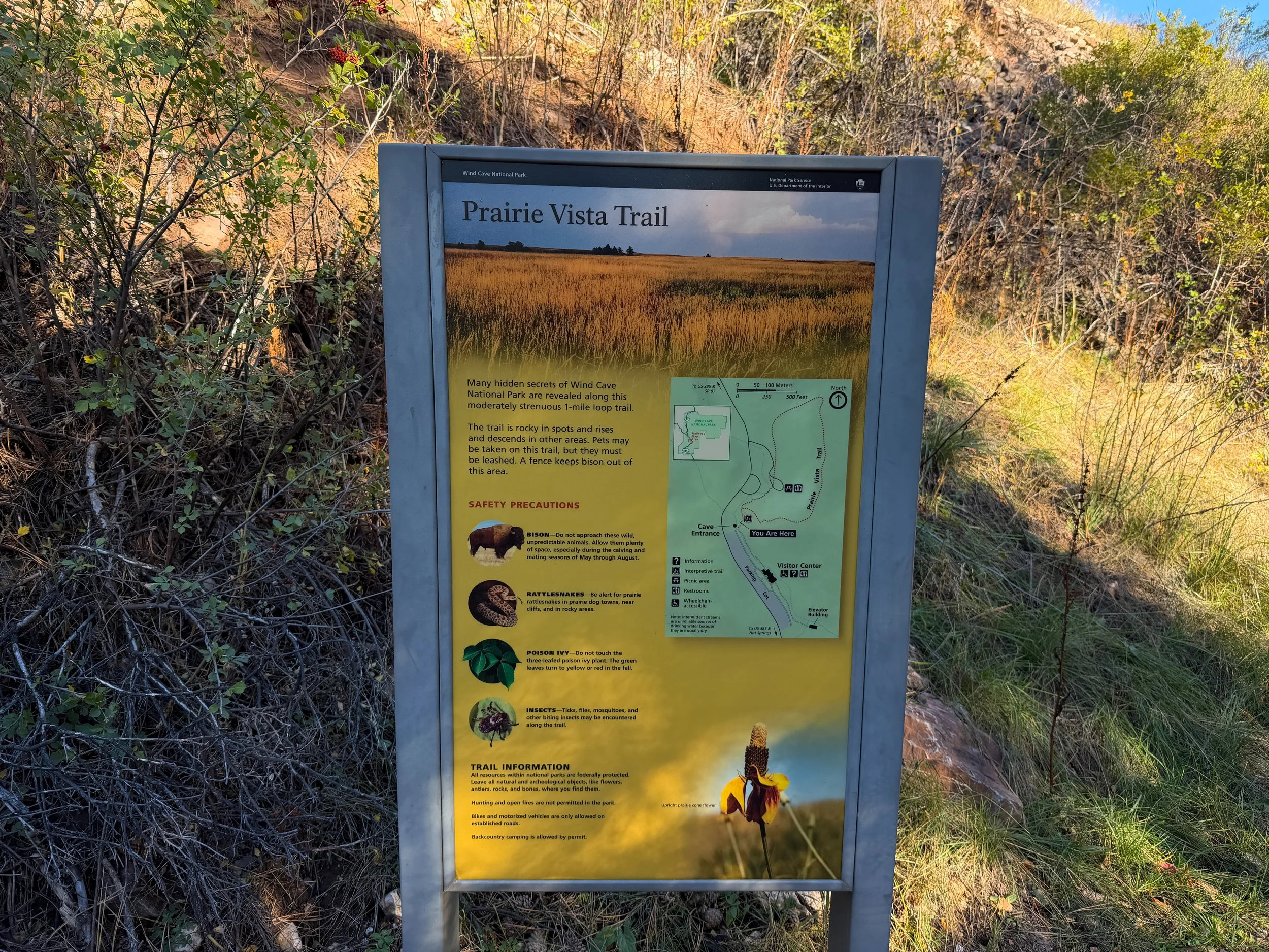 Prairie Vista Trailhead Wind Cave National Park South Dakota