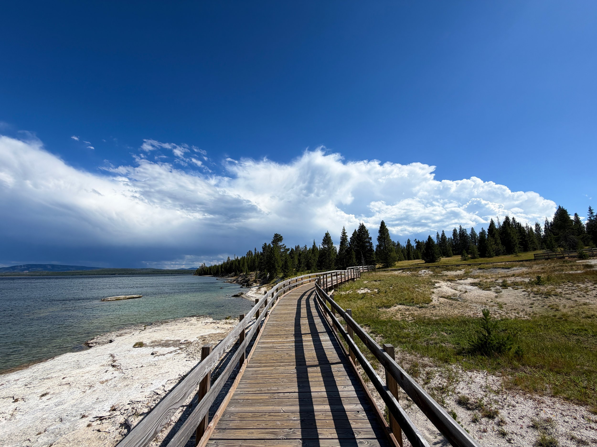 West Thumb Geyser Basin Trail Yellowstone National Park Wyoming
