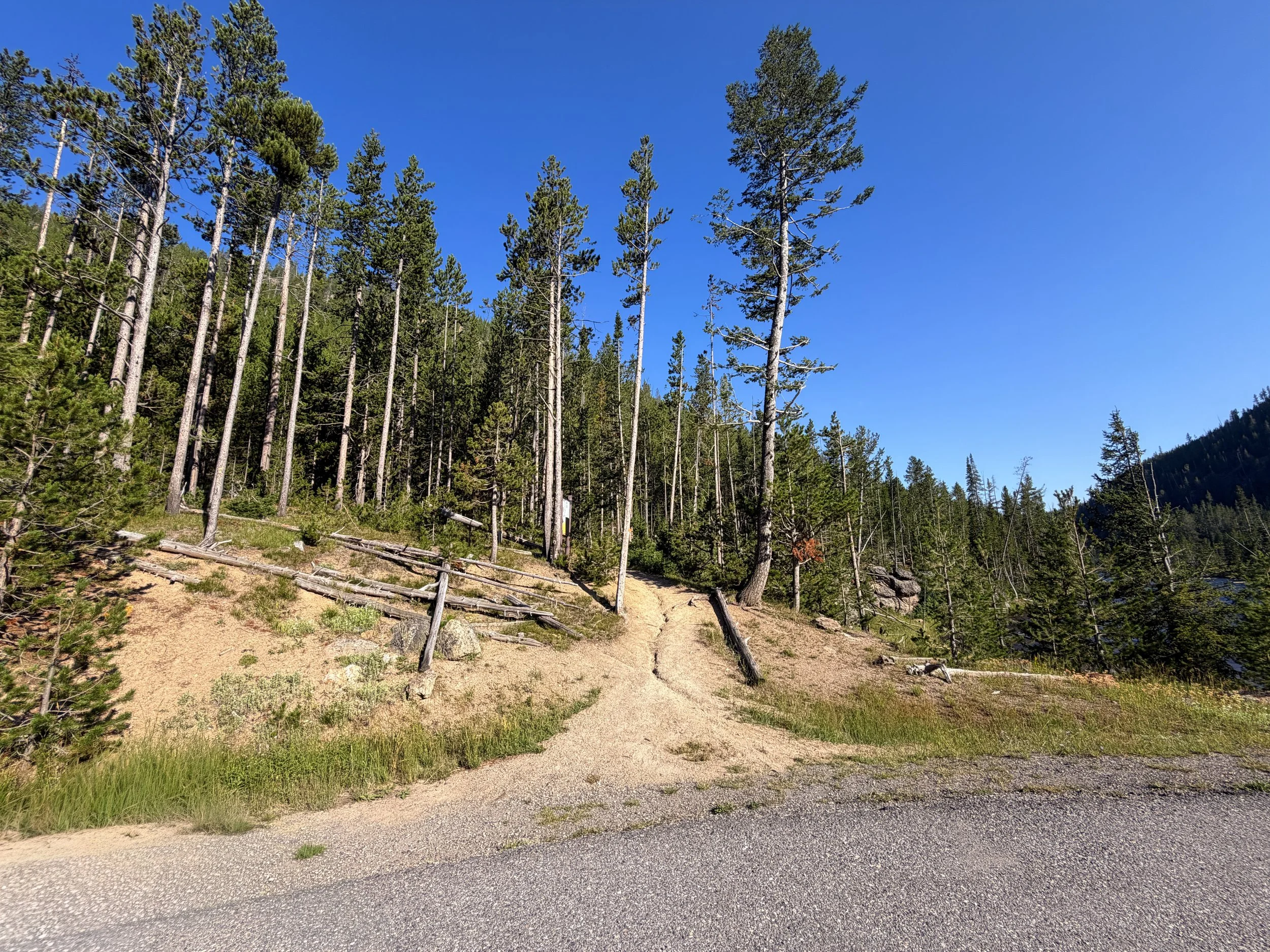 Monument Geyser Basin Trailhead Yellowstone National Park Wyoming