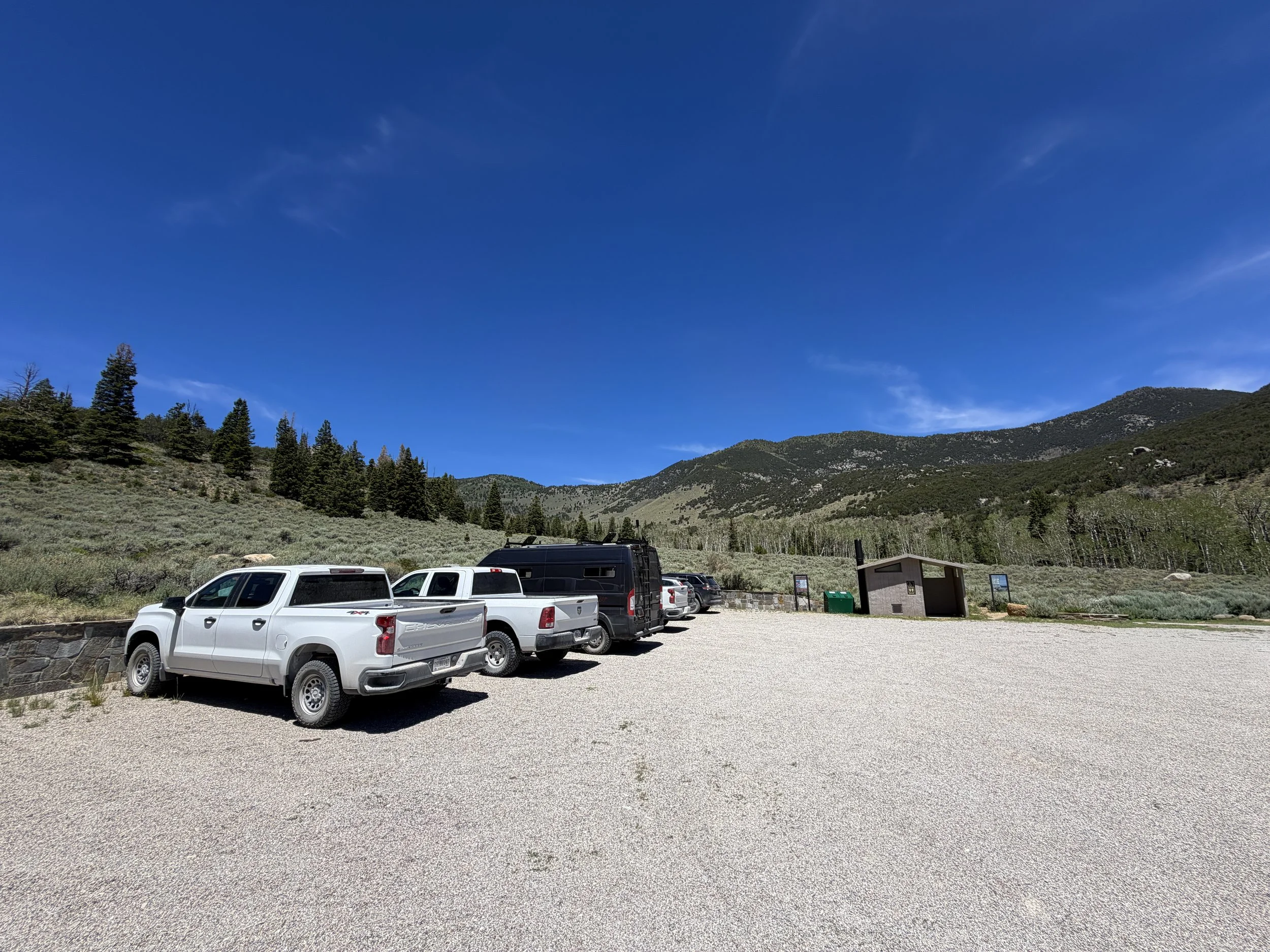 Johnson Lake Trailhead Parking Great Basin National Park Nevada