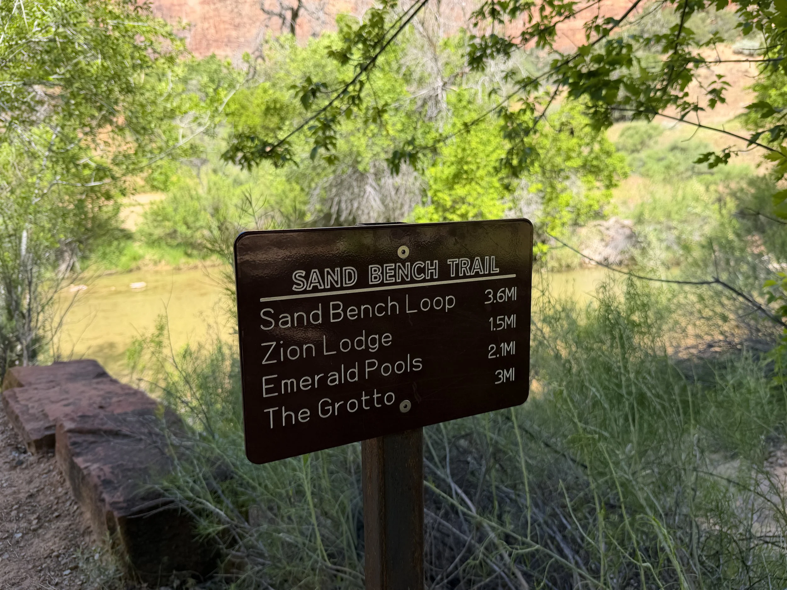 Sand Bench Trail Zion National Park Utah