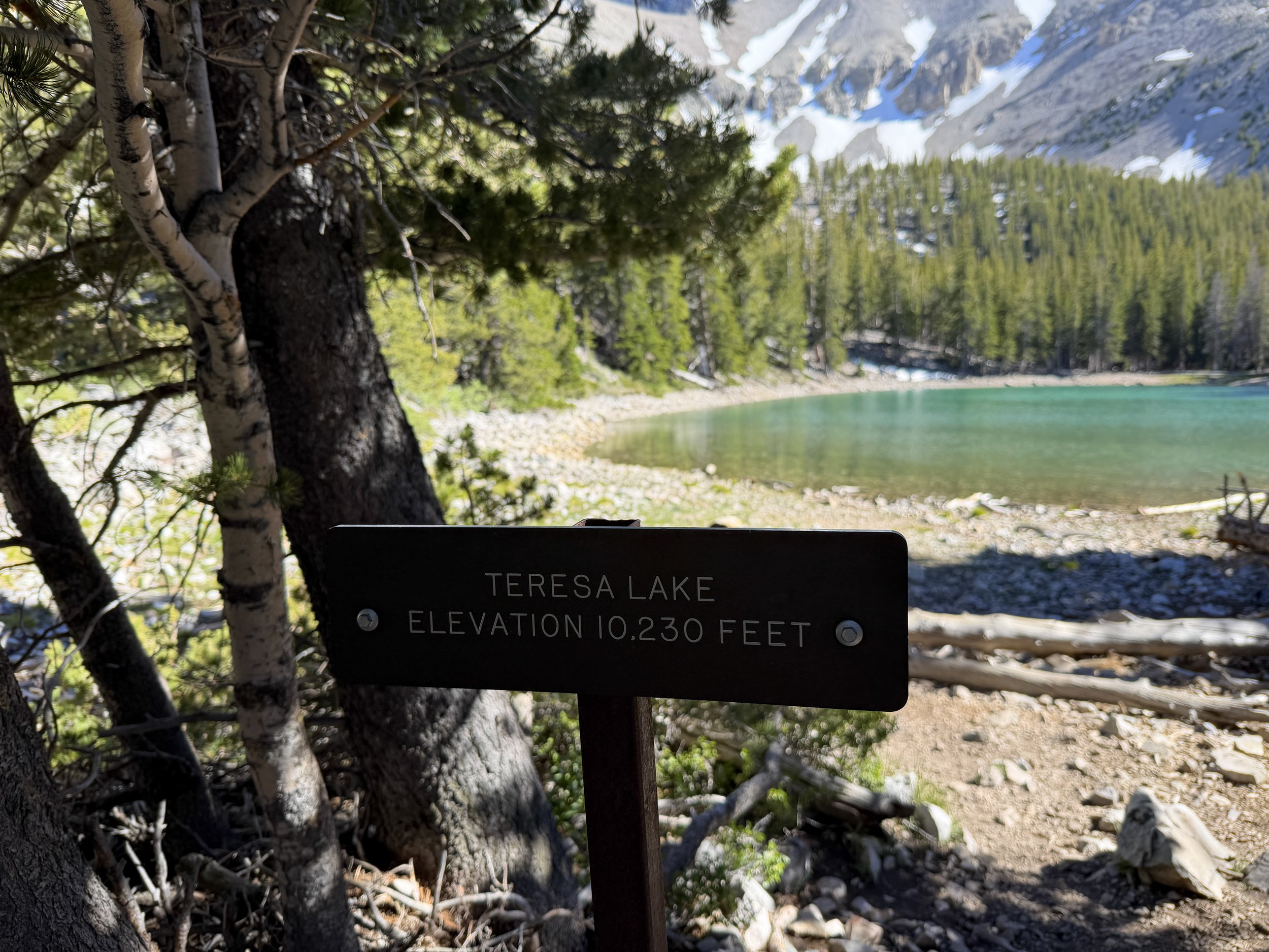 Teresa Lake Alpine Lakes Loop Trail Great Basin National Park Nevada